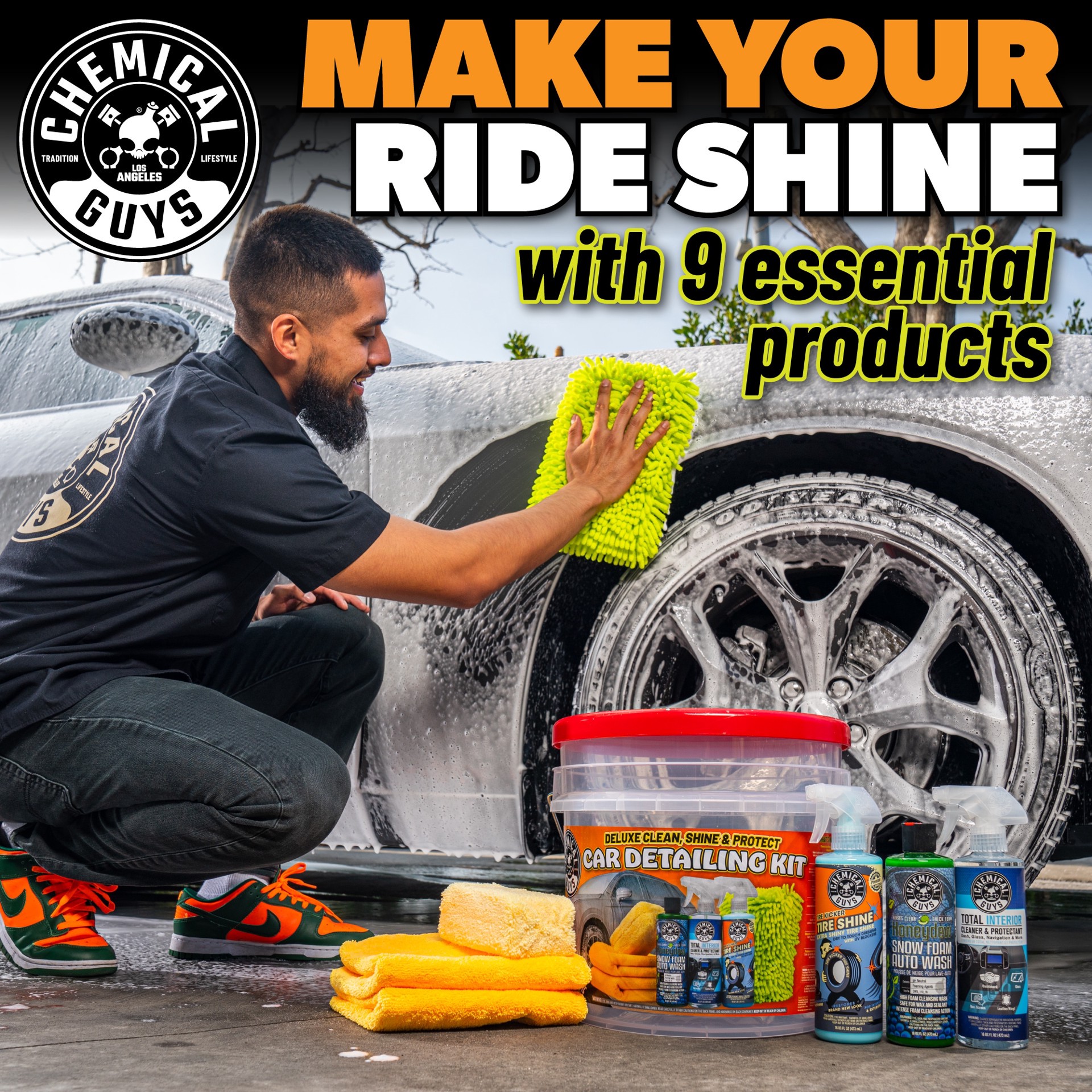 slide 2 of 6, Chemical Guys Deluxe Car Detailing Kit 1 -Count Liquid Car Exterior Cleaner, 1 ct