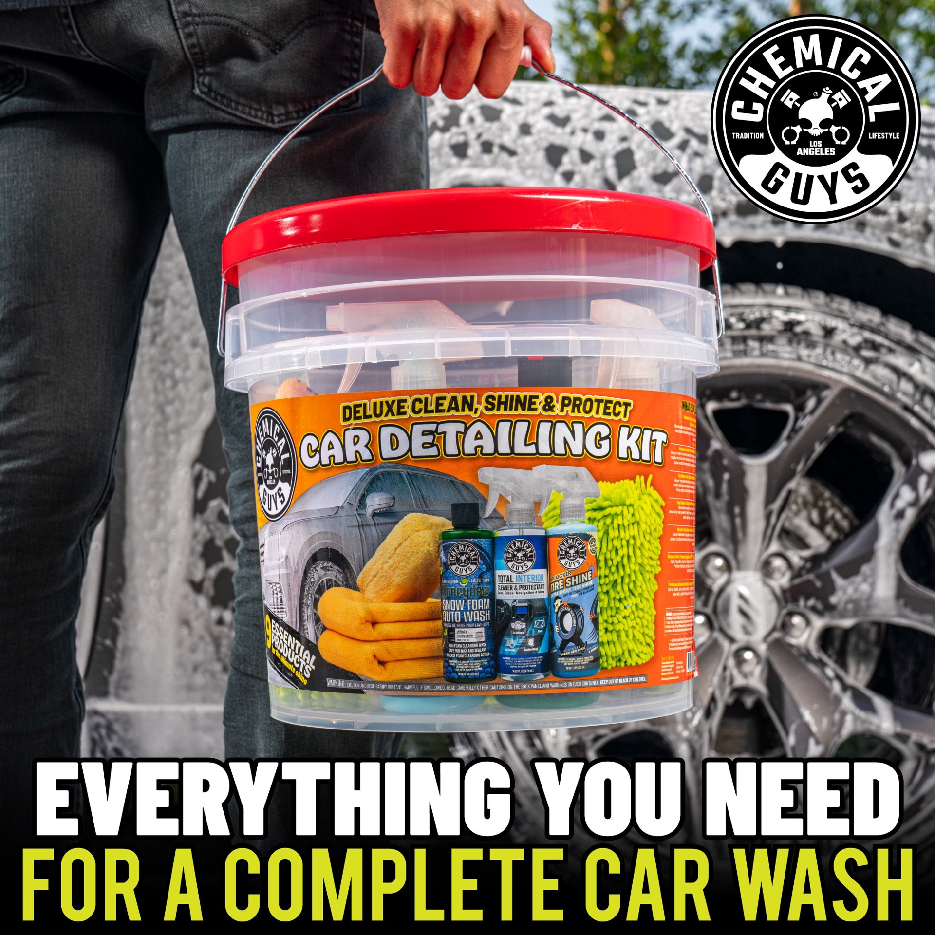 slide 3 of 6, Chemical Guys Deluxe Car Detailing Kit 1 -Count Liquid Car Exterior Cleaner, 1 ct