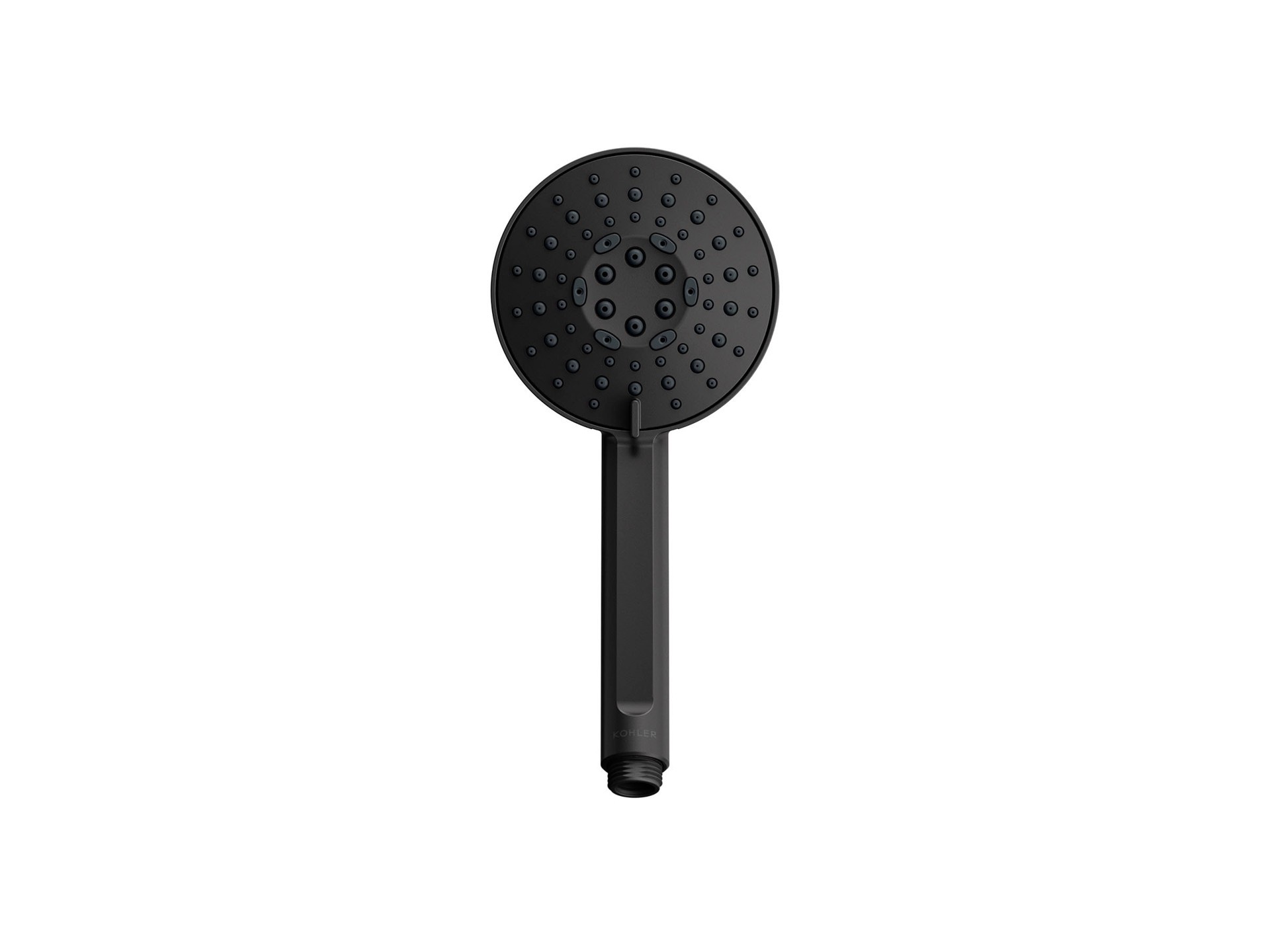 slide 3 of 6, KOHLER Premise 3 -Spray Matte Black 4.31-in Round Handheld Shower Head 1.75 GPM, 1 ct