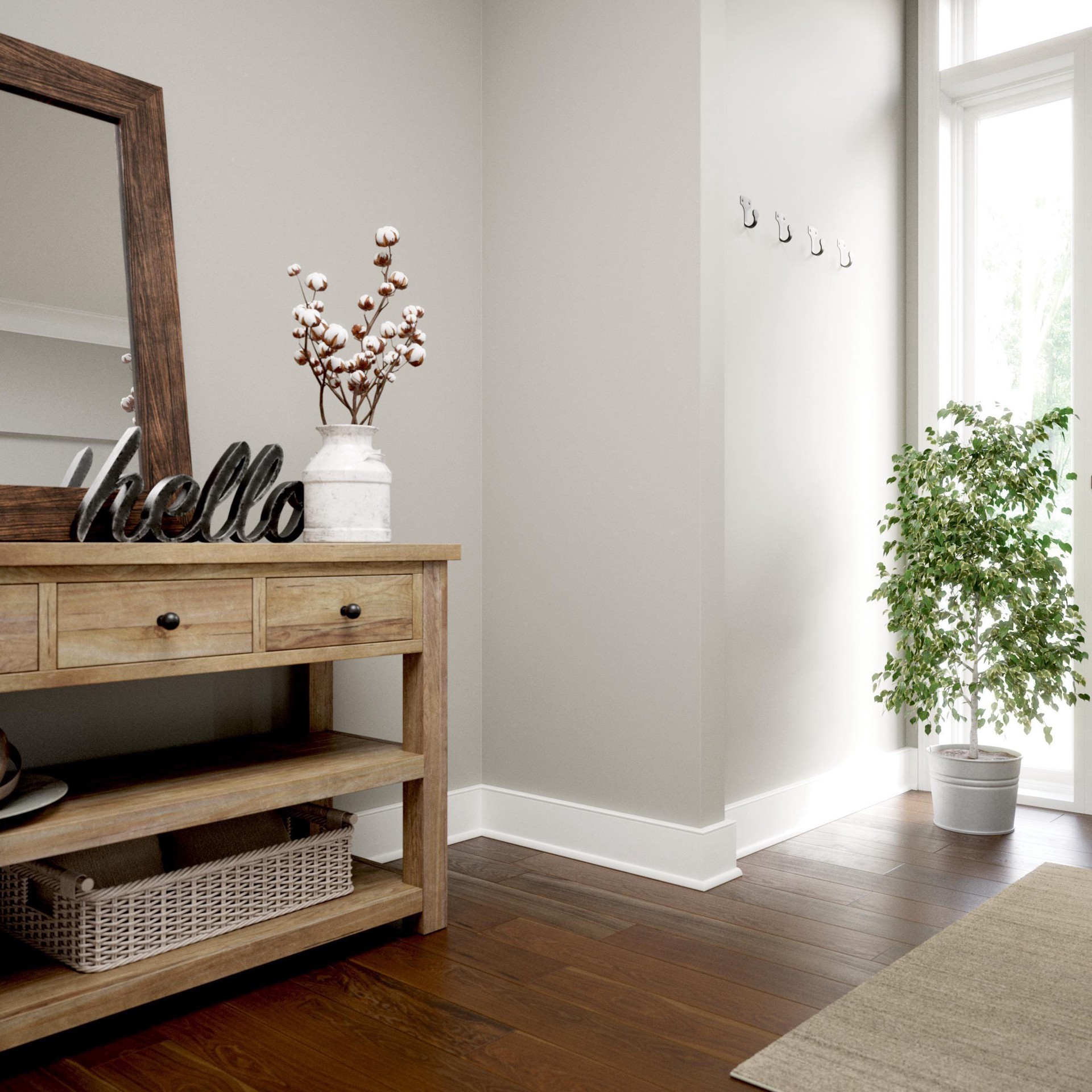 slide 4 of 6, allen + roth Orin 1-1/8-in Matte Black Round Modern Cabinet Knob, 1 ct