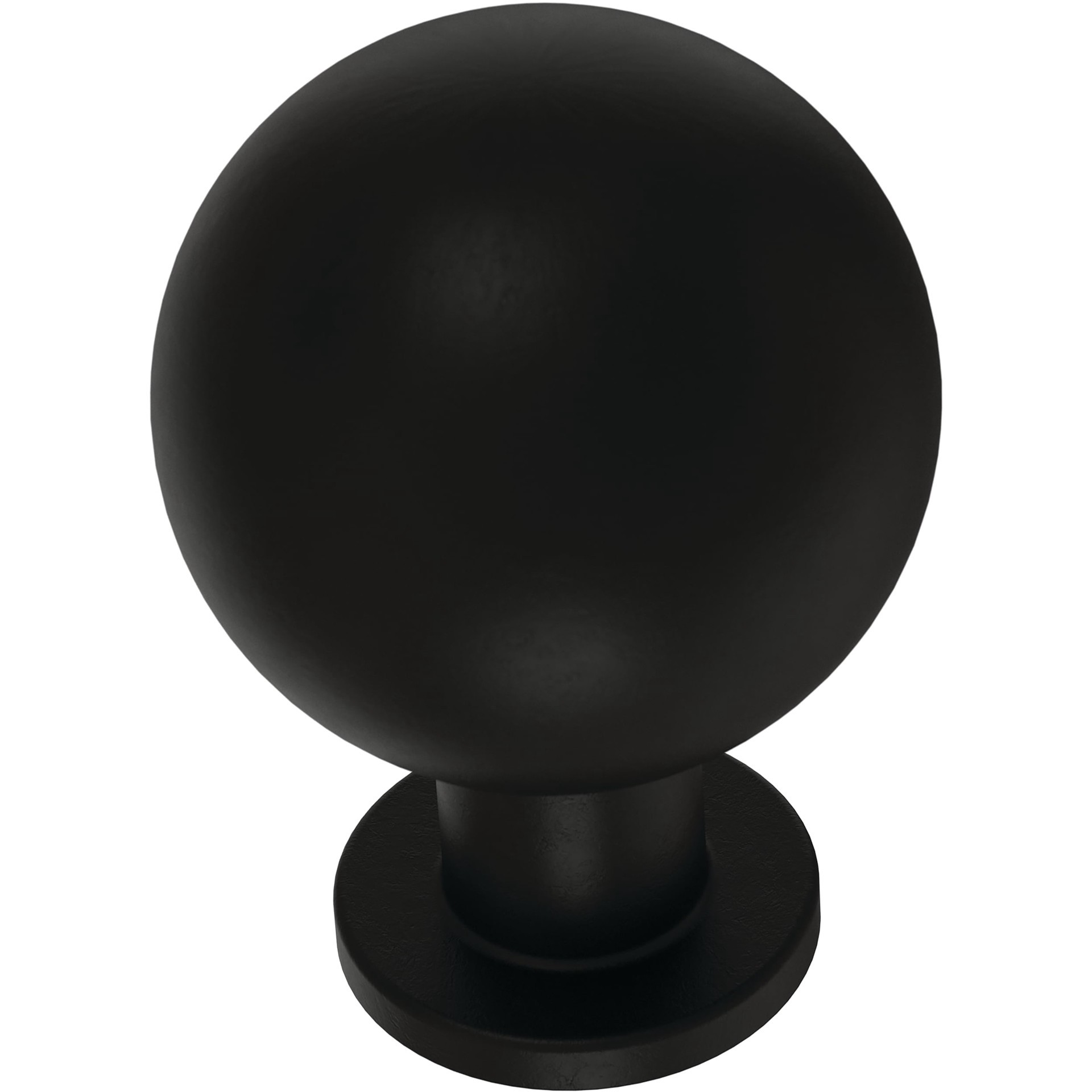 slide 1 of 6, allen + roth Orin 1-1/8-in Matte Black Round Modern Cabinet Knob, 1 ct