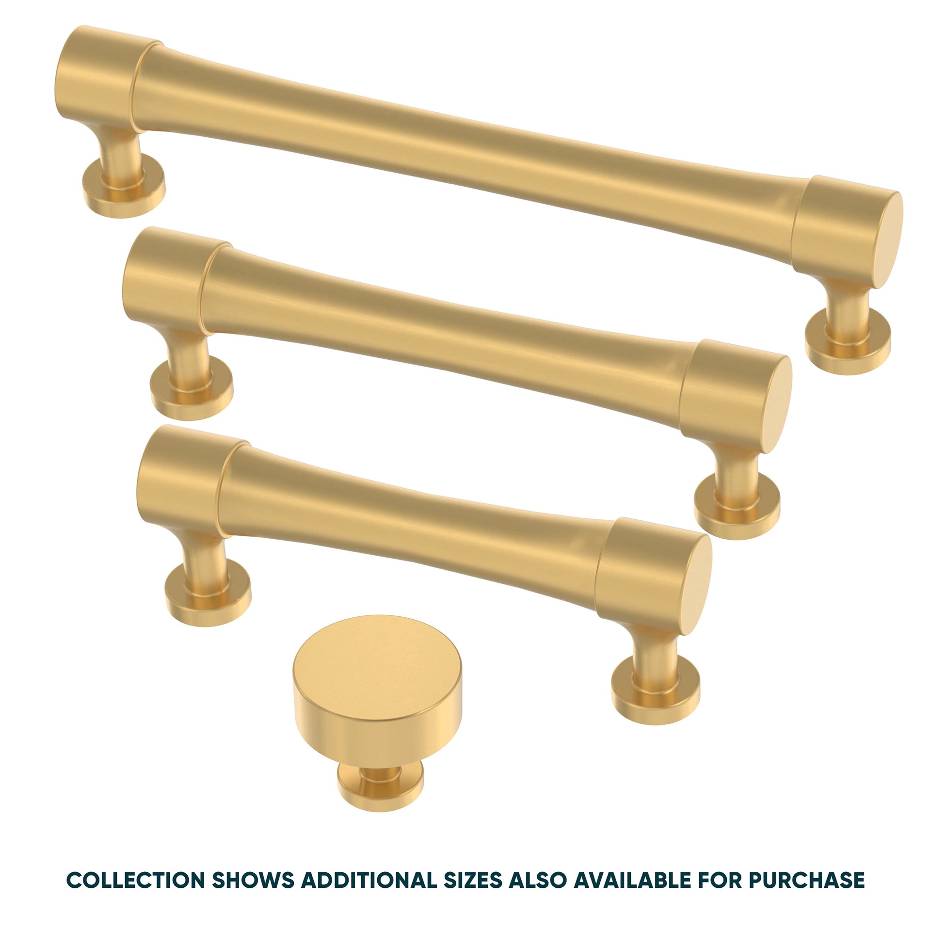 slide 3 of 6, Origin 21 Siri 3-in , 76mm Center to Center Brushed Brass Rectangular Bar Drawer Pull, 1 ct