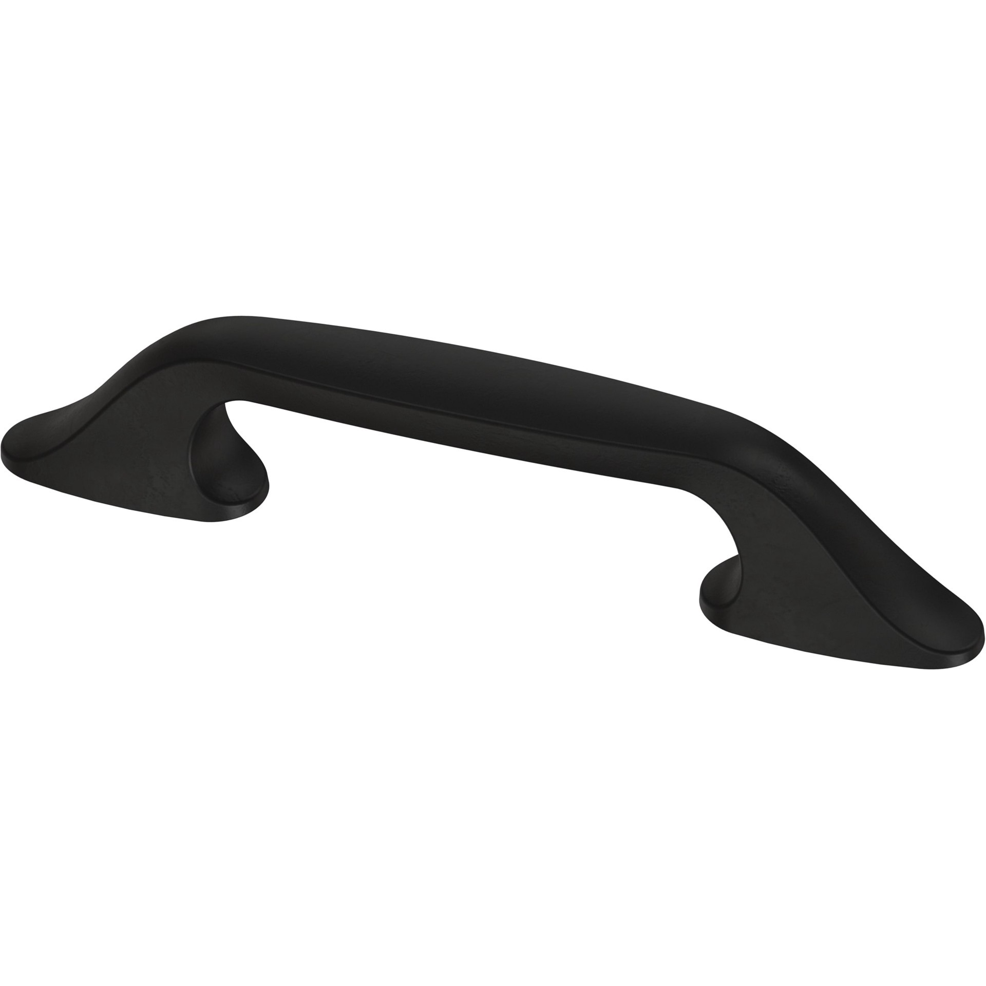 slide 1 of 6, allen + roth Tybalt 3-in or 3-3/4-in , 76mm or 96mm Center to Center Matte Black Dual Mount Rectangular Bar Drawer Pull, 1 ct