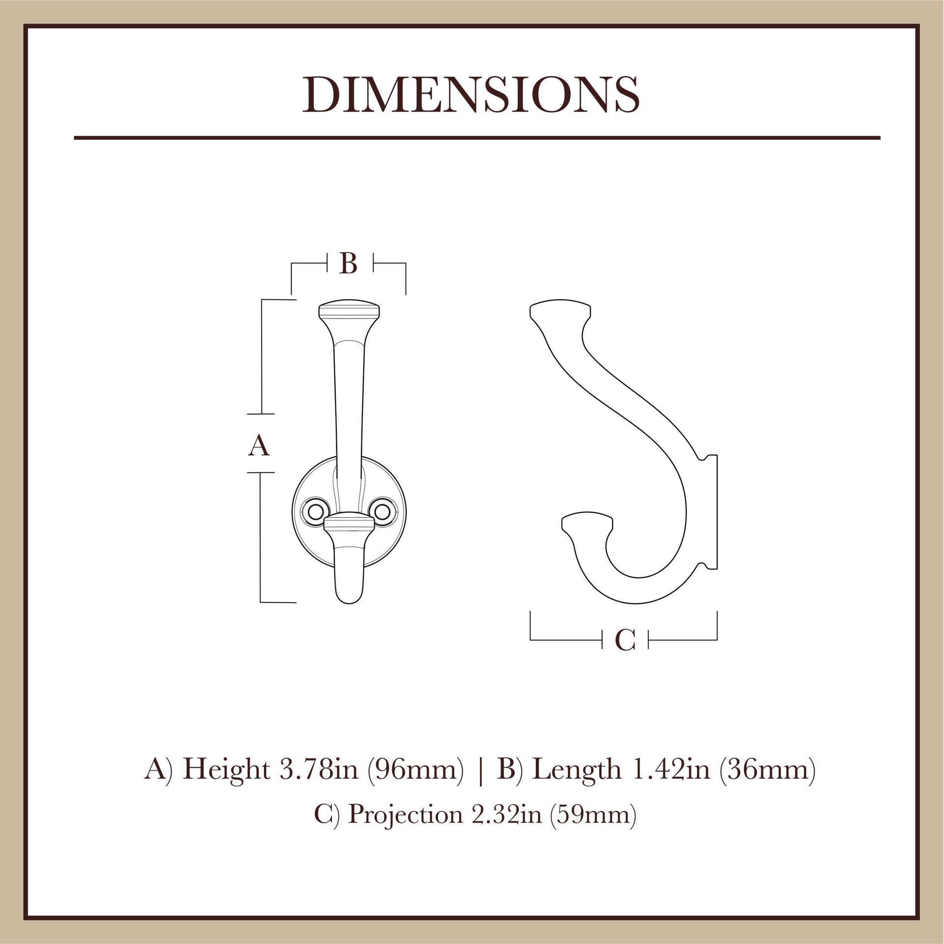 slide 3 of 6, allen + roth 1 -Hook 1.41-in x 1.41-in H Matte Black Decorative Wall Hook ( 25-lb Capacity), 1 ct