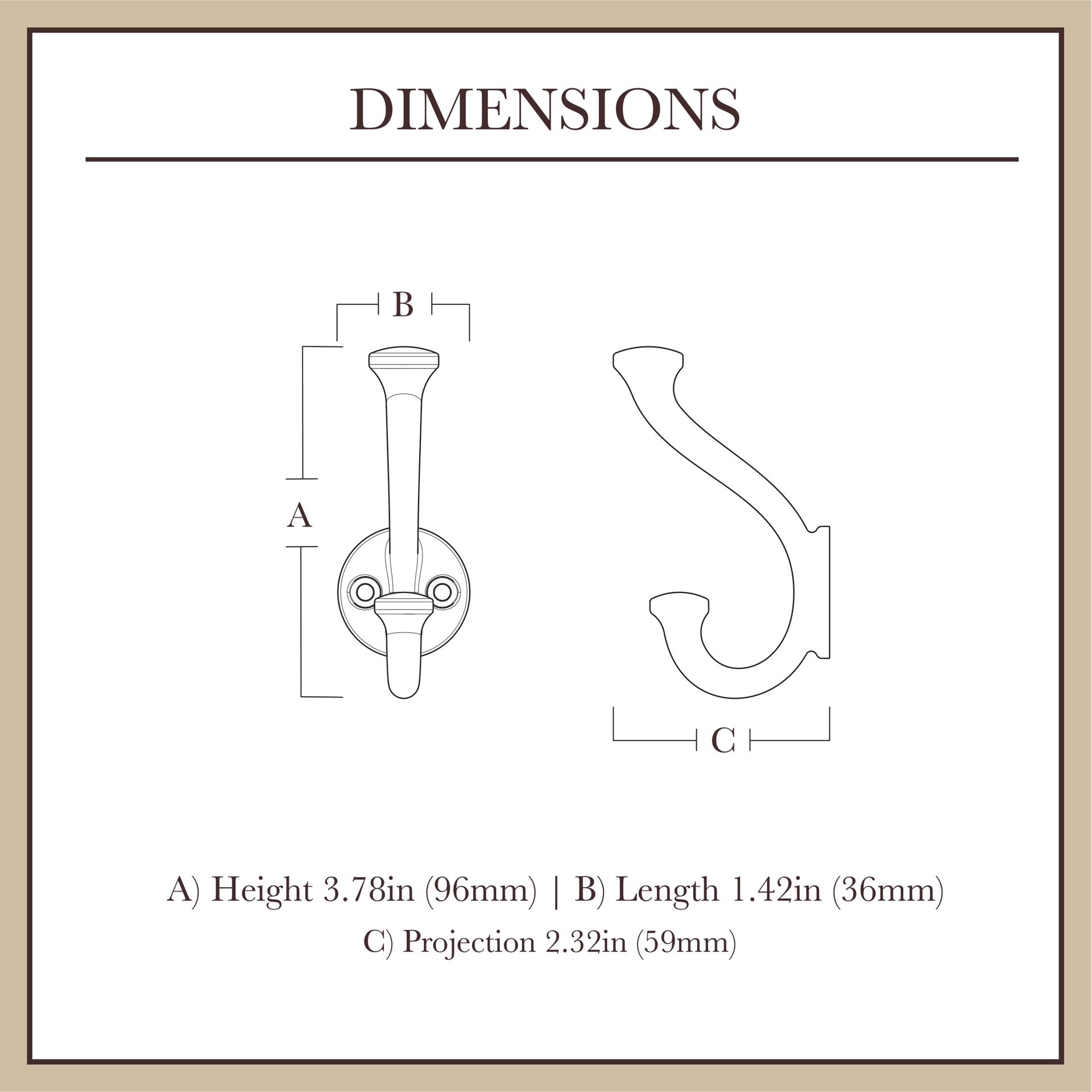 slide 3 of 6, allen + roth 1 -Hook 1.41-in x 1.41-in H Satin Nickel Decorative Wall Hook ( 25-lb Capacity), 1 ct