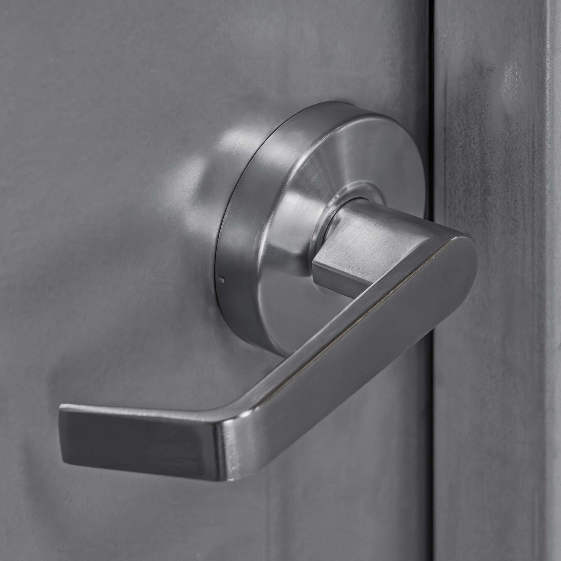 slide 5 of 5, L.I.F Industries Commercial LIFE Security Products Silver Interior or Exterior Storeroom Door Handle, 1 ct