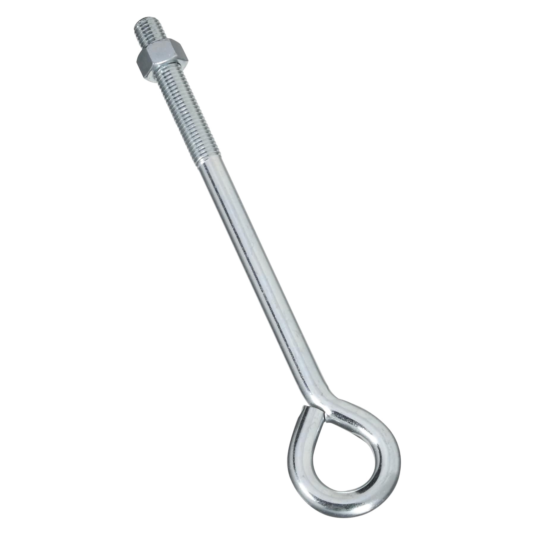 slide 2 of 3, Stanley-National Hardware 5/8-in 5/8-in x 10-in Zinc-plated Interior/Exterior Coarse Thread Eye Bolt, 1 ct