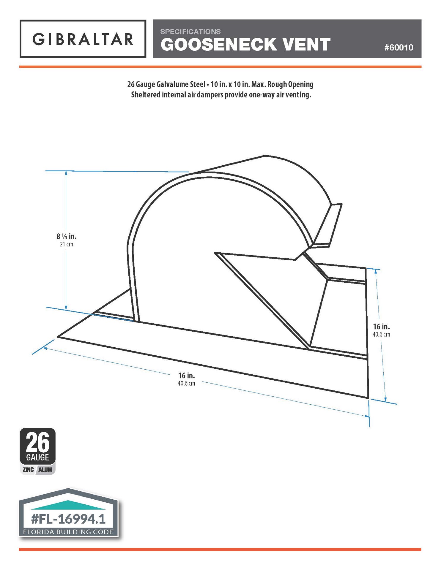 slide 6 of 6, Gibraltar Building Products 10-in x 8.5-in Galvanized steel Vent and Pipe Flashing, 1 ct