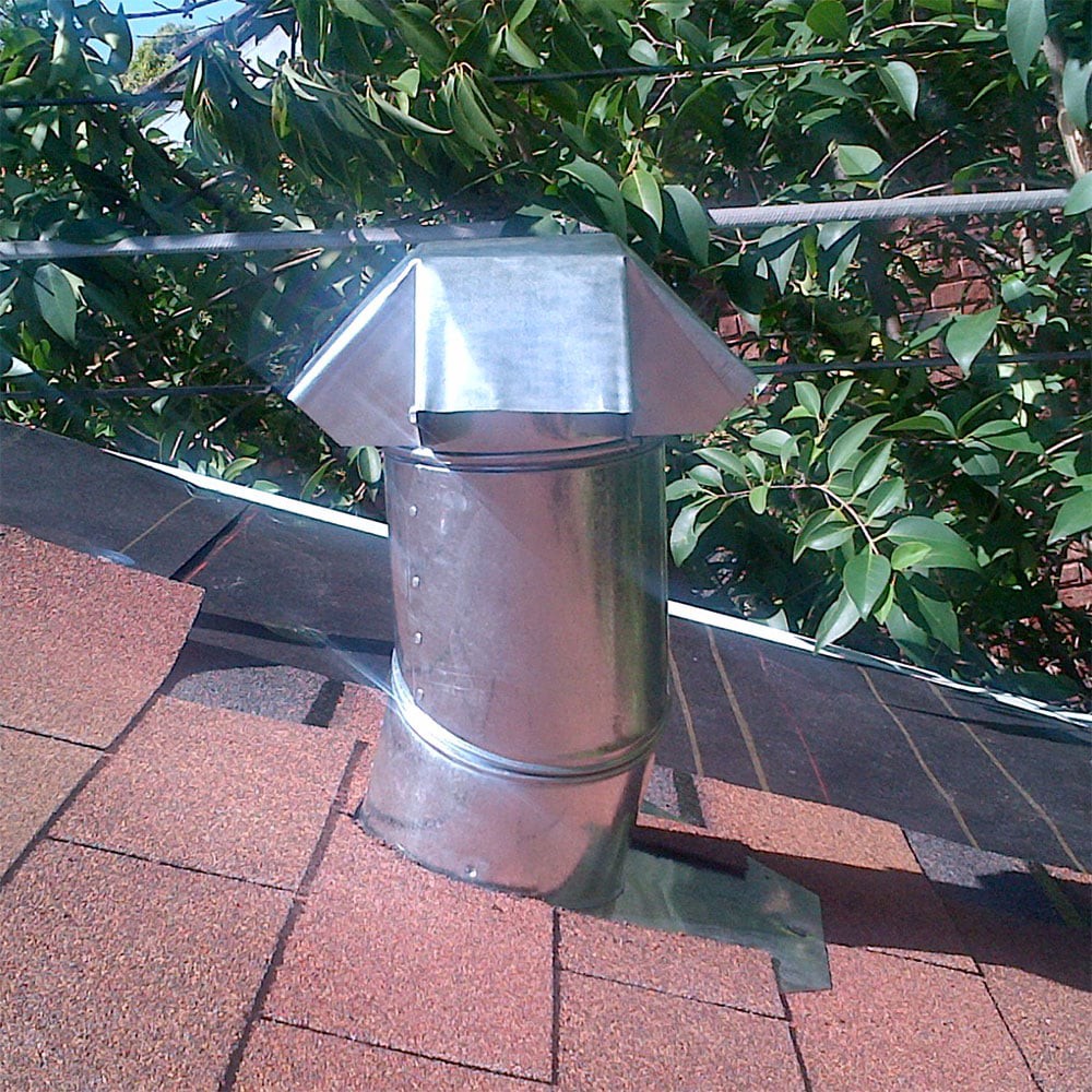 slide 2 of 6, Air Vent 6-in x 15-in Galvanized steel Vent and Pipe Flashing, 1 ct
