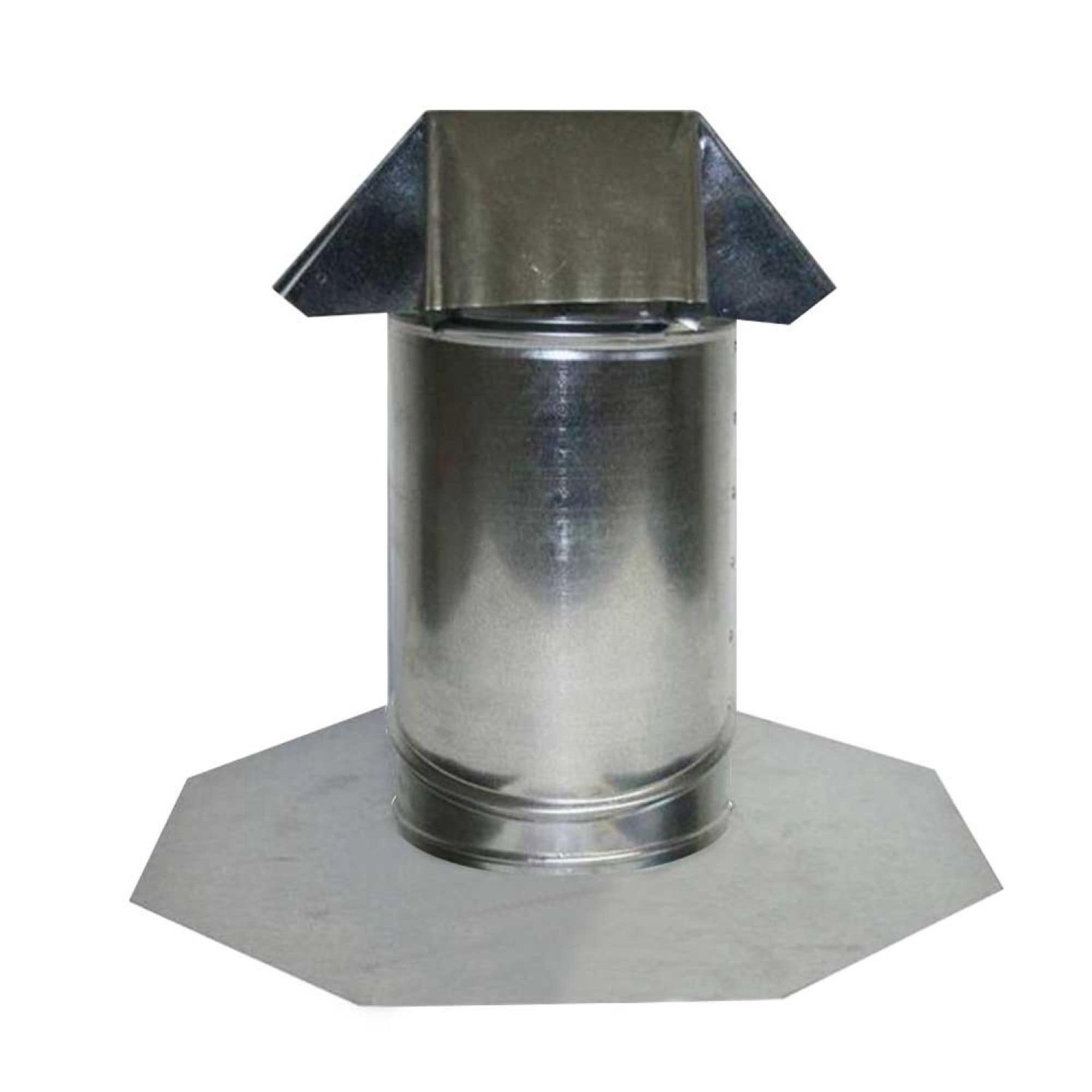 slide 1 of 6, Air Vent 6-in x 15-in Galvanized steel Vent and Pipe Flashing, 1 ct