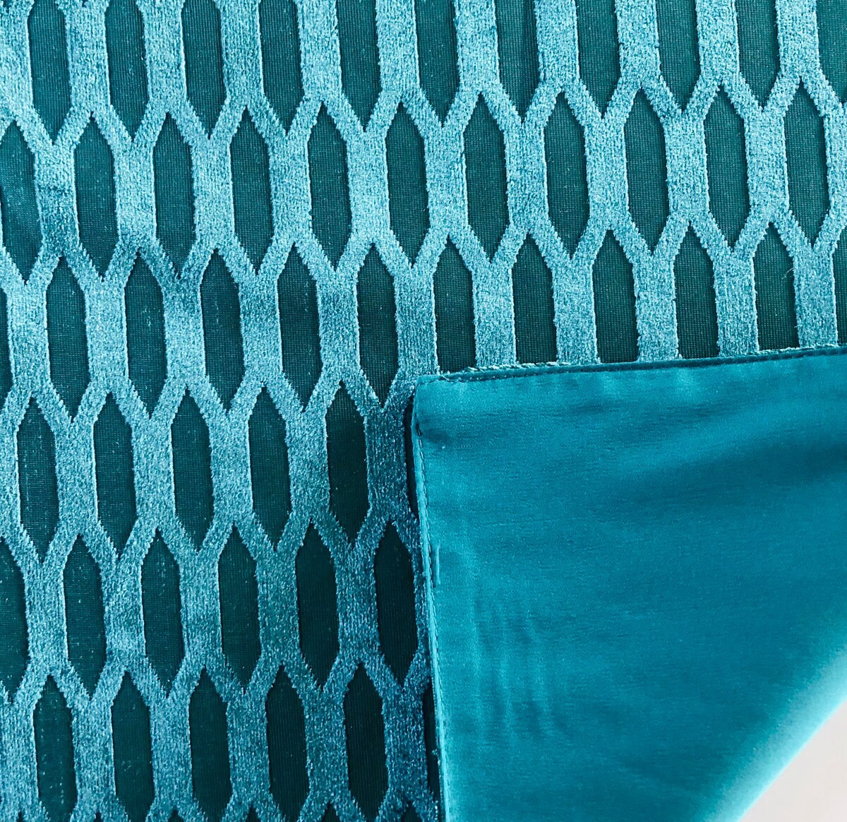 slide 2 of 3, allen + roth Peacock green Table Cover for 6-ft rectangle, 1 ct