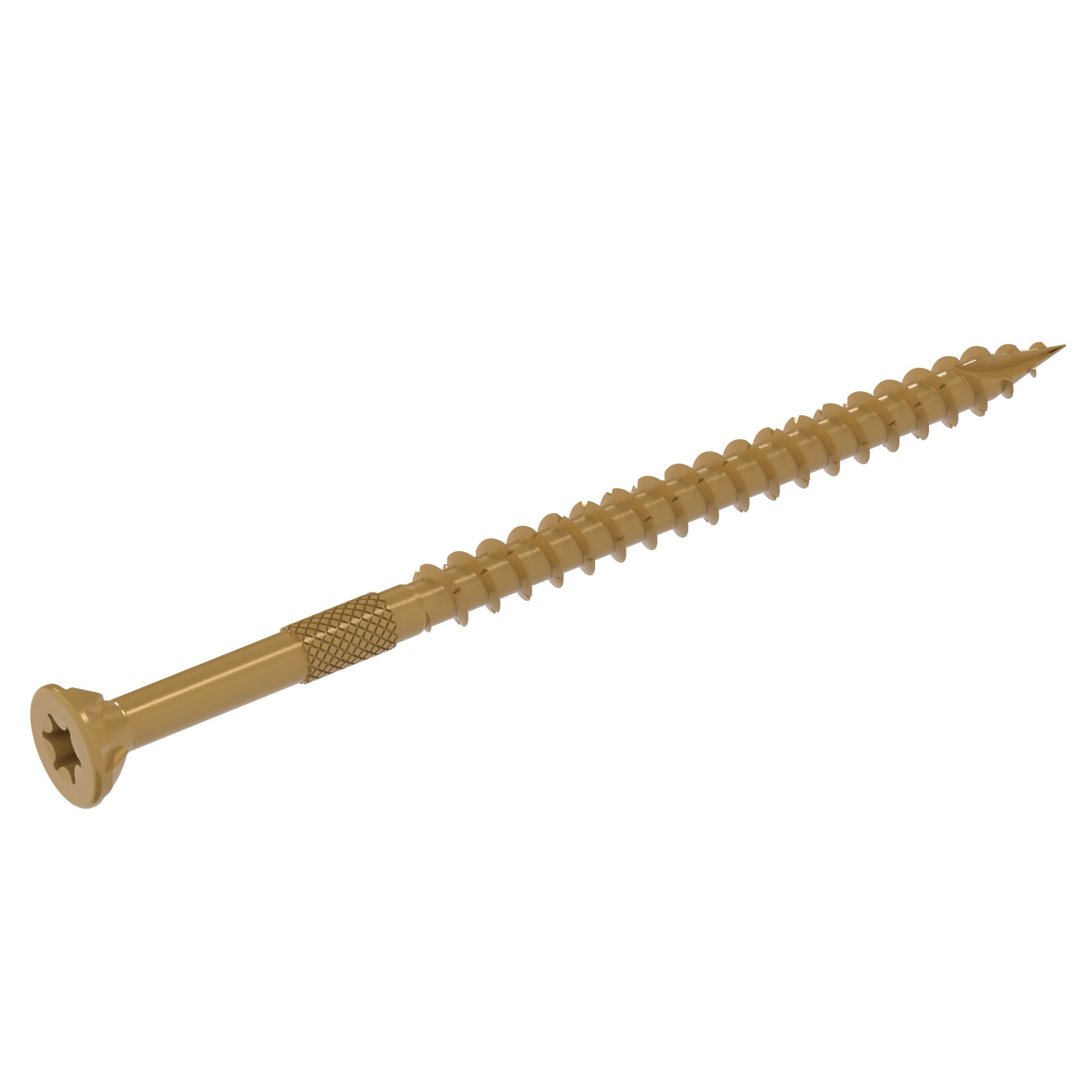 slide 4 of 6, DeckForce by Grip Rite #10 x 3-1/2-in Wood to wood Deck Screws ( 255 -Per Box ), 1 ct