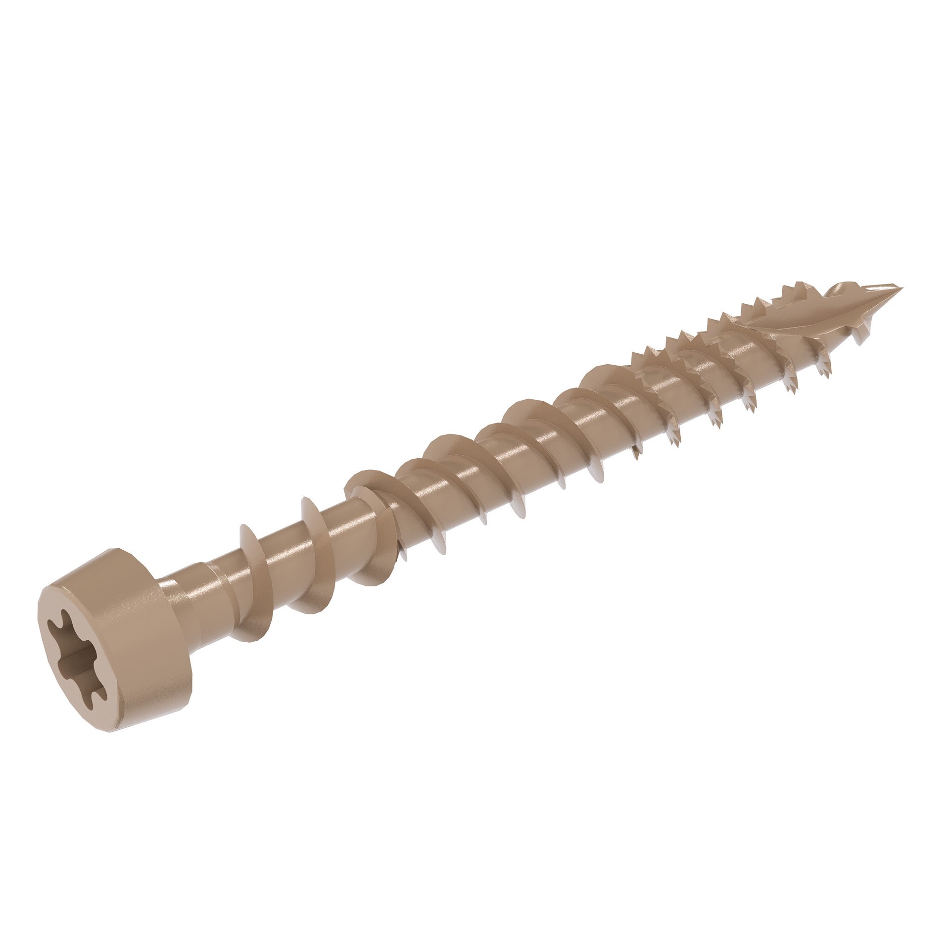 slide 4 of 6, DeckForce by Grip Rite #8 x 1-5/8-in Composite Deck Screws ( 149 -Per Box ), 1 ct