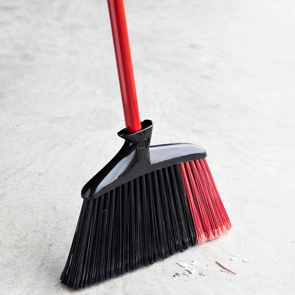 slide 5 of 6, Libman 14-in Poly fiber Multi-surface Angle Upright Broom, 1 ct