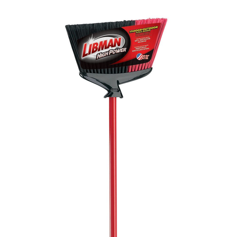 slide 6 of 6, Libman 14-in Poly fiber Multi-surface Angle Upright Broom, 1 ct