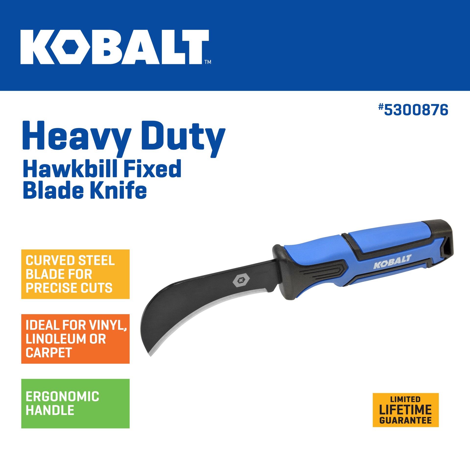 slide 2 of 4, Kobalt 1-in 1 -Blade Utility Knife, 1 ct