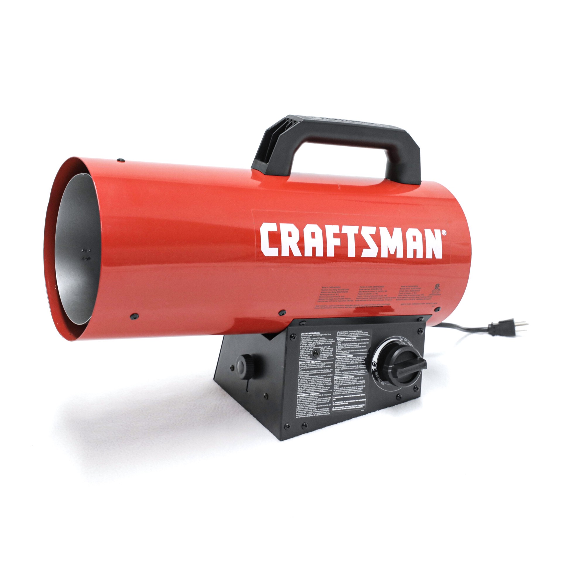 slide 1 of 6, CRAFTSMAN Craftsman forced air propane 60000 -BTU Outdoor Portable Forced air Propane Heater, 1 ct