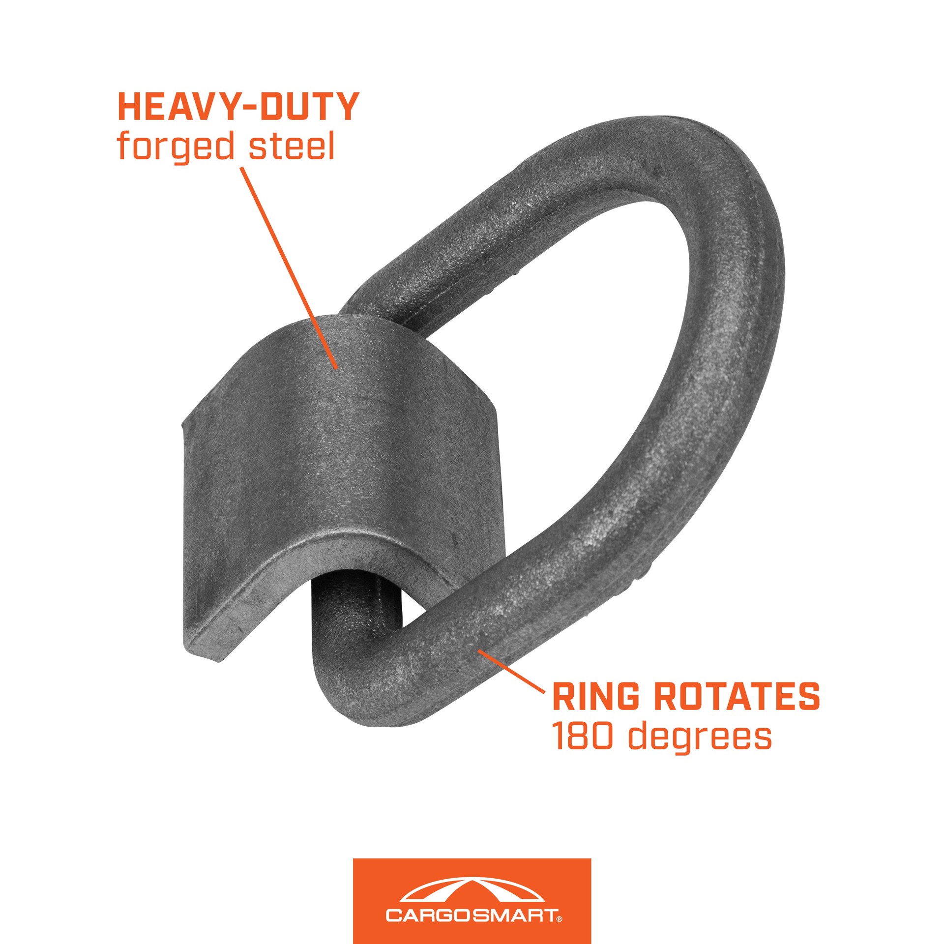 slide 5 of 6, CargoSmart 2.25 Inch Gray D-ring Ring, 1 ct