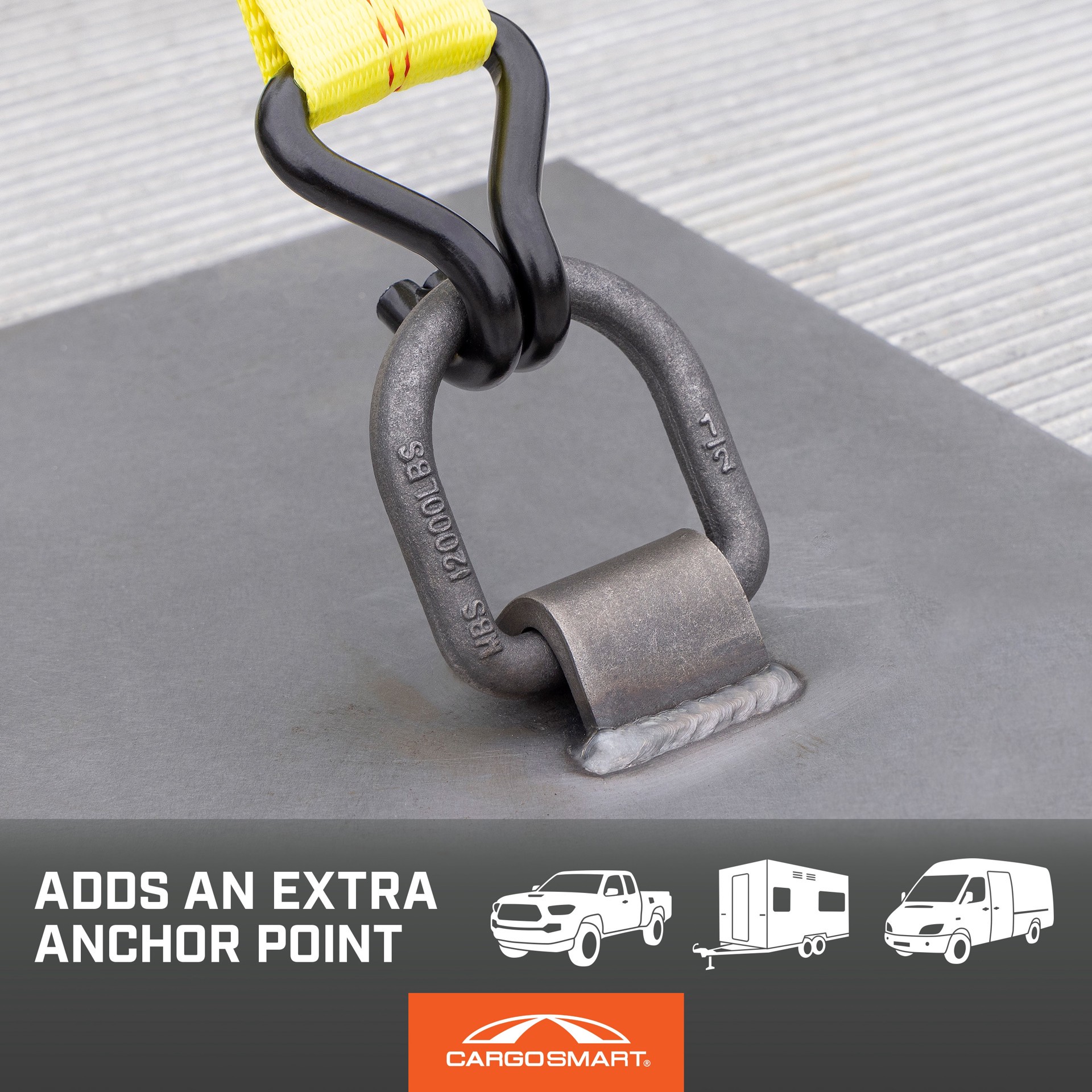 slide 6 of 6, CargoSmart 2.25 Inch Gray D-ring Ring, 1 ct