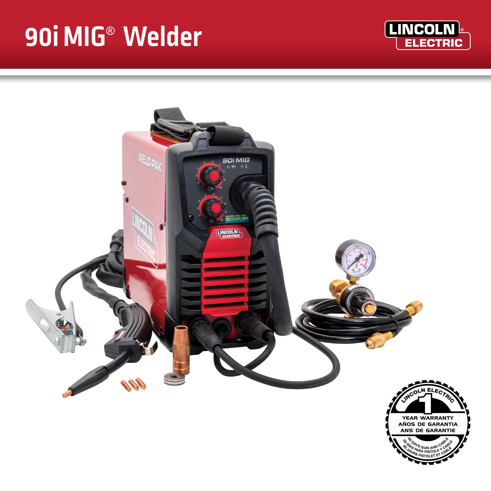 slide 2 of 6, Lincoln Electric WELD-PAK 120 -Volt 120 -Amp MIG flux-cored Wire Feed Welder, 1 ct