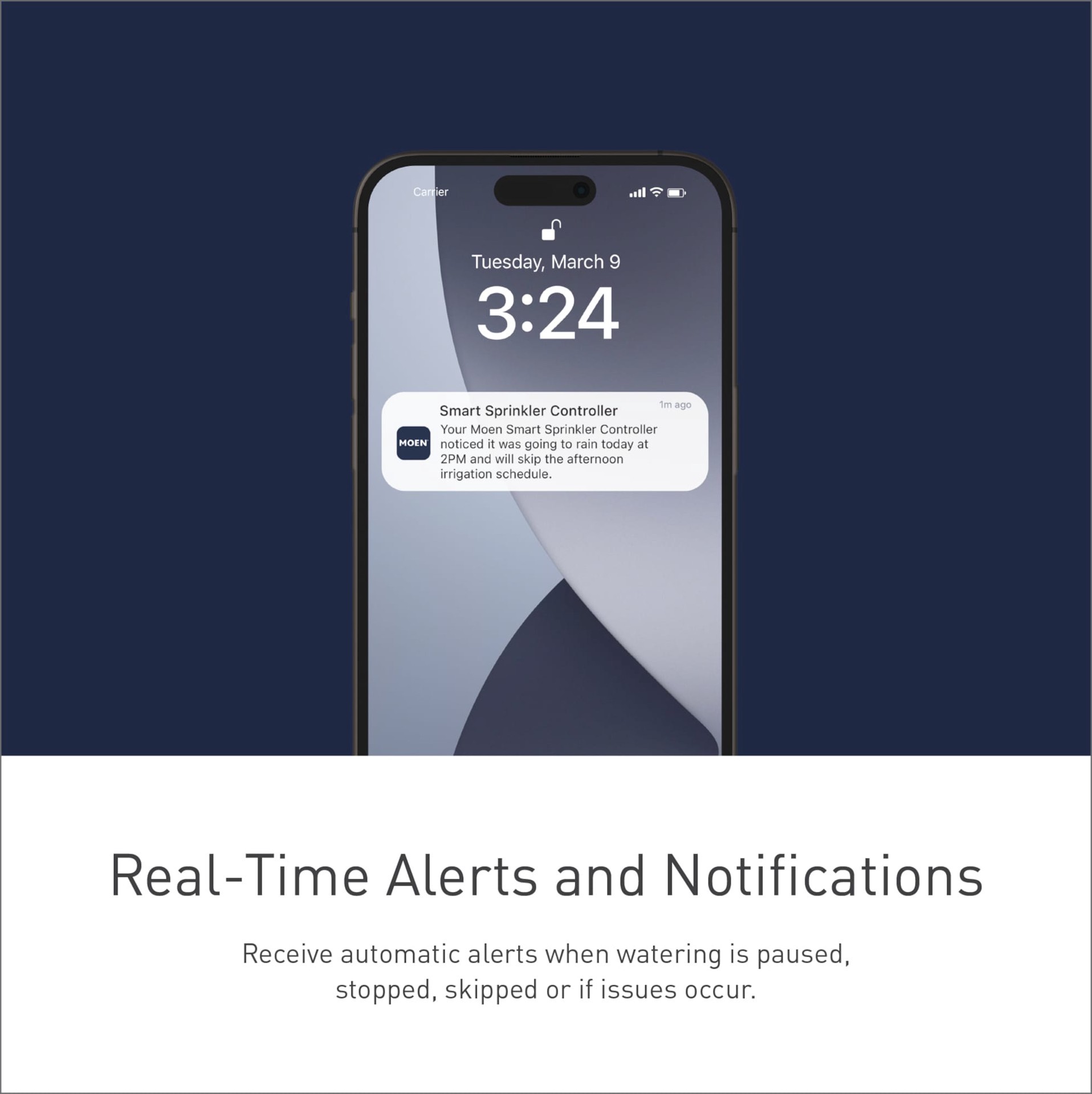 slide 5 of 6, Moen 8 -Station Digital Wi-Fi Compatible Indoor/Outdoor Smart Compatible Irrigation Timer, 1 ct