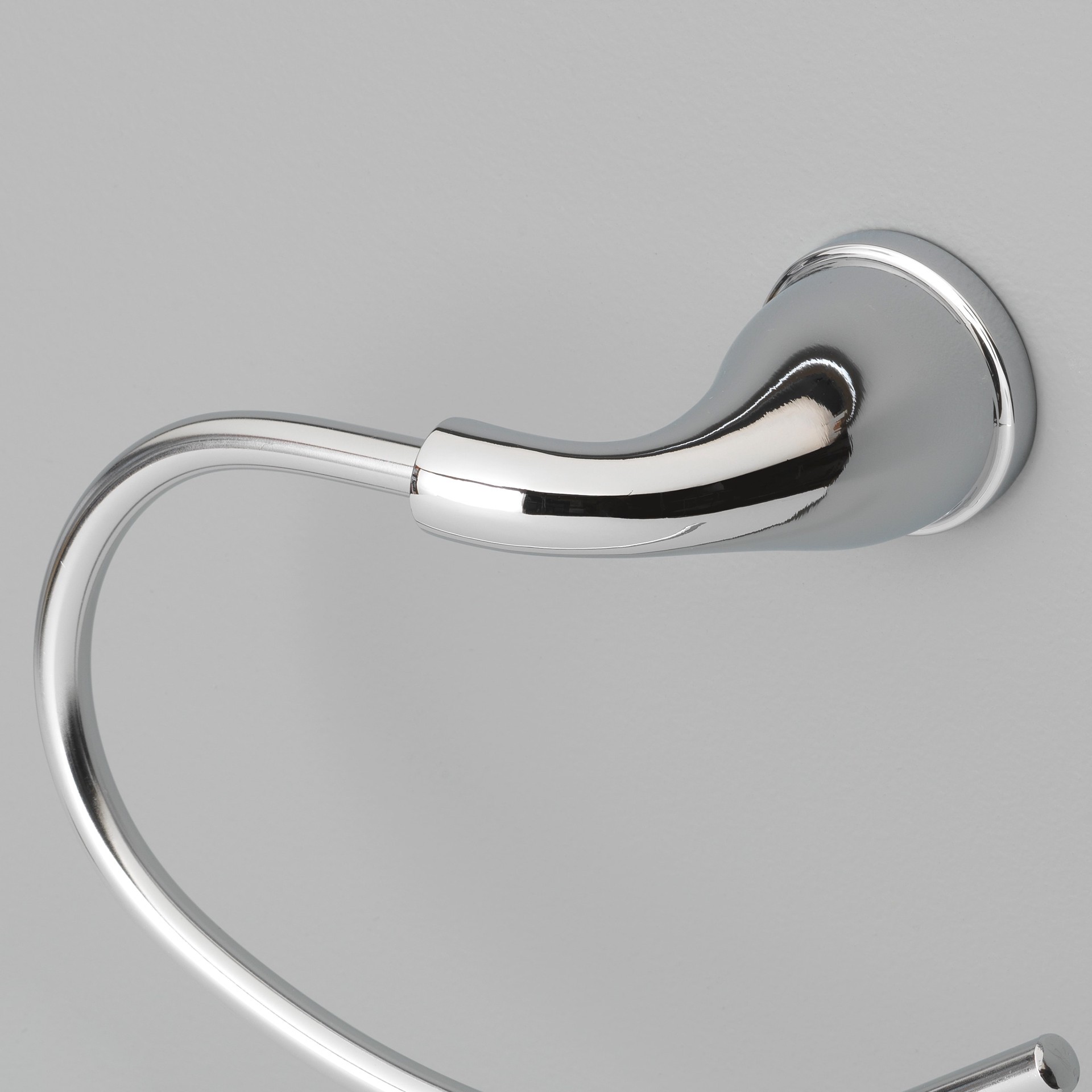 slide 6 of 6, Project Source Dover Chrome Wall mount Single Towel Ring, 1 ct