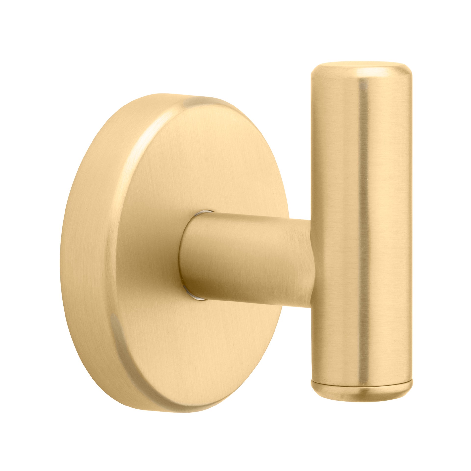 slide 3 of 6, allen + roth Harlow Gold Single -Hook Wall mount Towel Hook, 1 ct