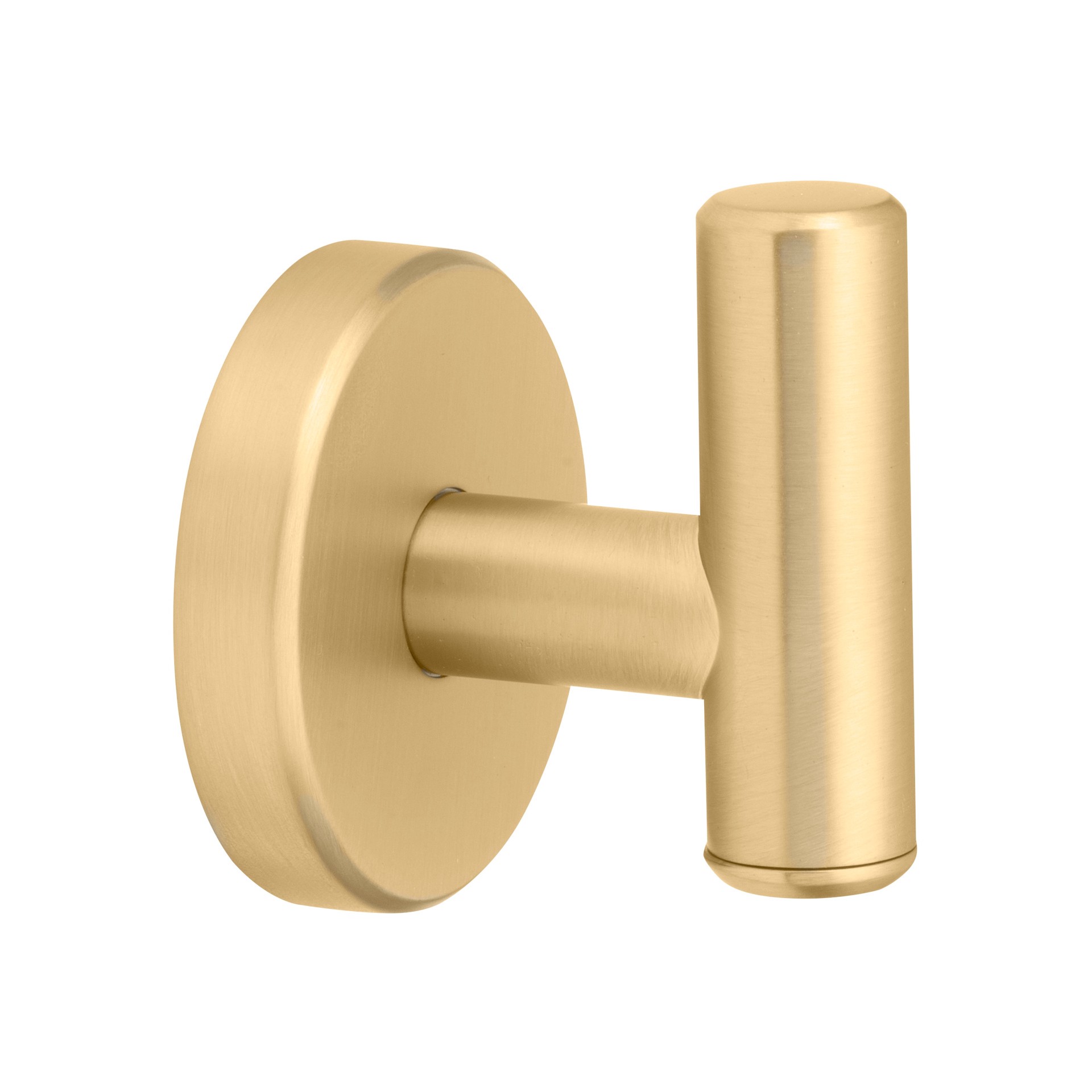 slide 4 of 6, allen + roth Harlow Gold Single -Hook Wall mount Towel Hook, 1 ct
