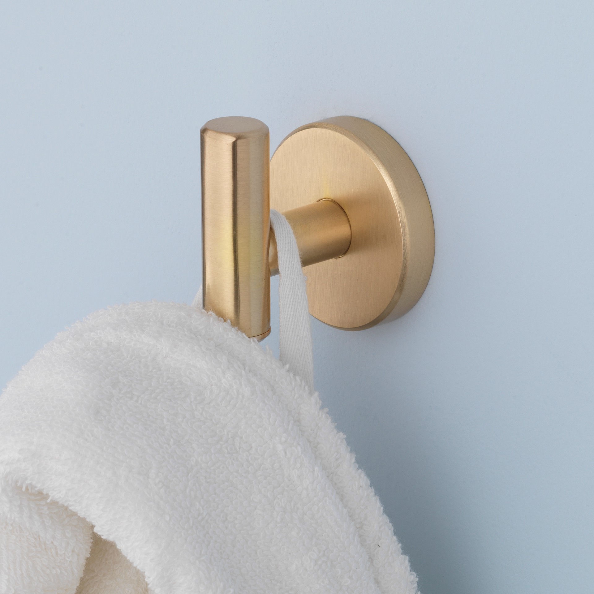slide 6 of 6, allen + roth Harlow Gold Single -Hook Wall mount Towel Hook, 1 ct