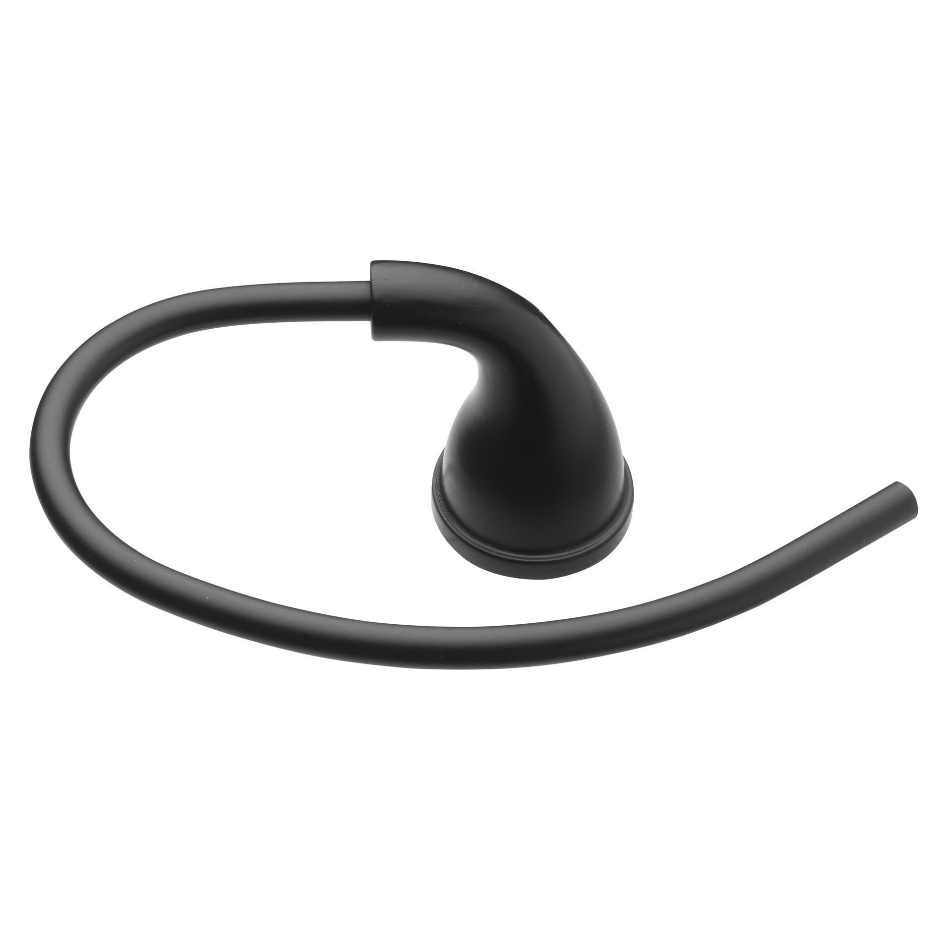 slide 4 of 6, Project Source Dover Matte Black Wall mount Single Towel Ring, 1 ct