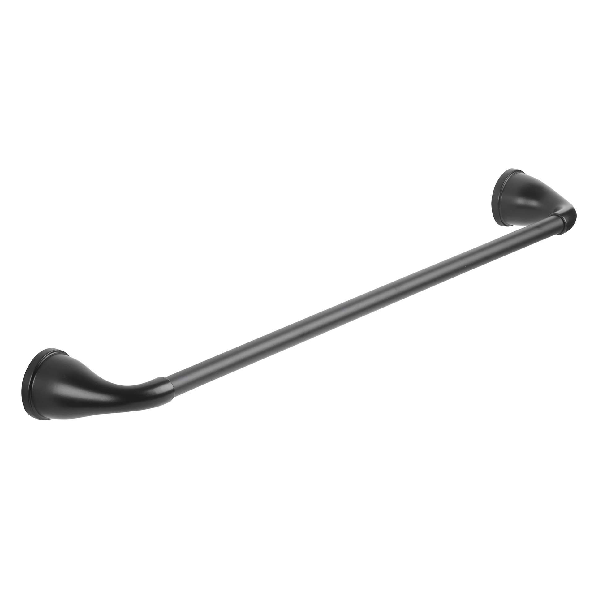 slide 2 of 6, Project Source Dover 24-in Matte Black Wall mount Single Towel Bar, 1 ct