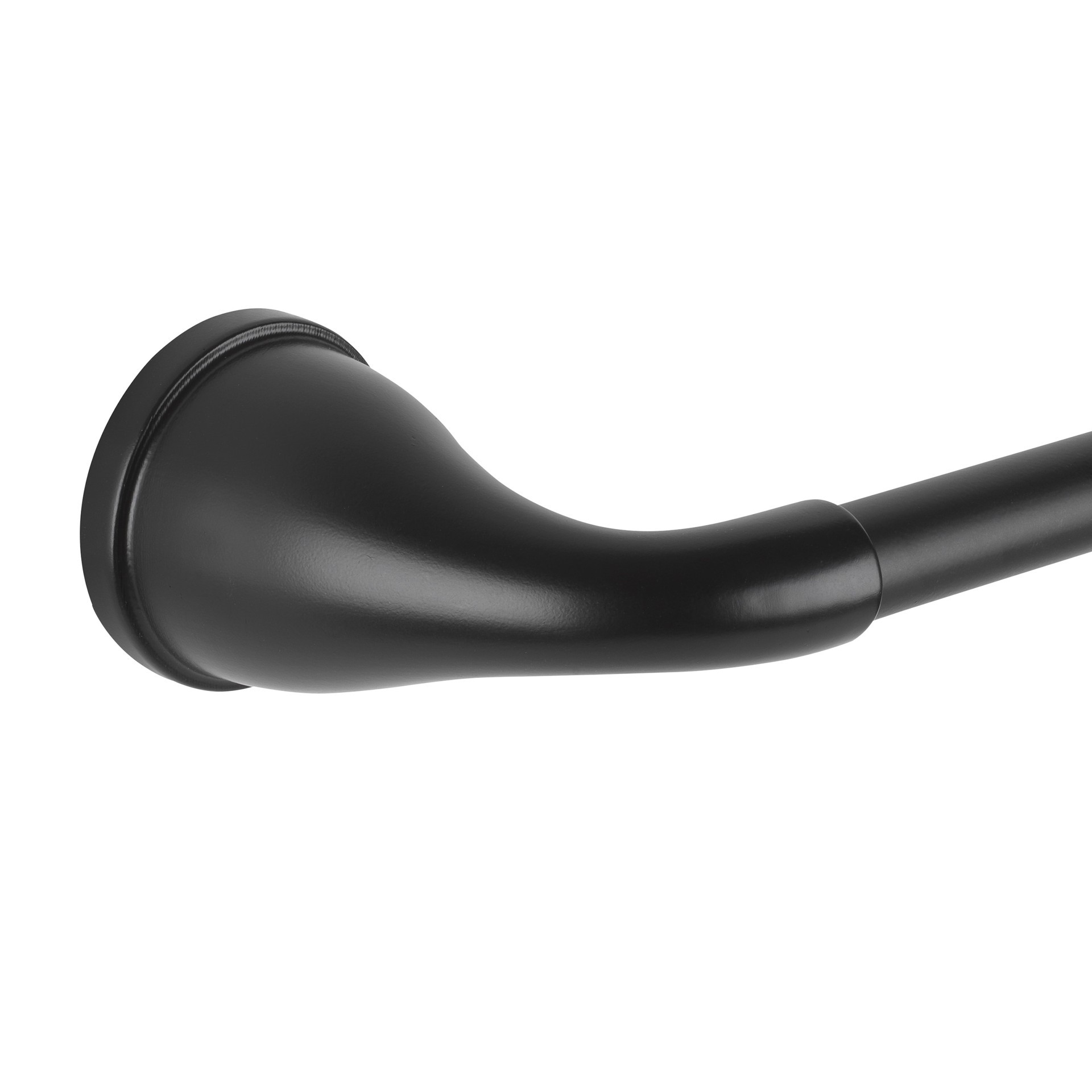 slide 4 of 6, Project Source Dover 24-in Matte Black Wall mount Single Towel Bar, 1 ct