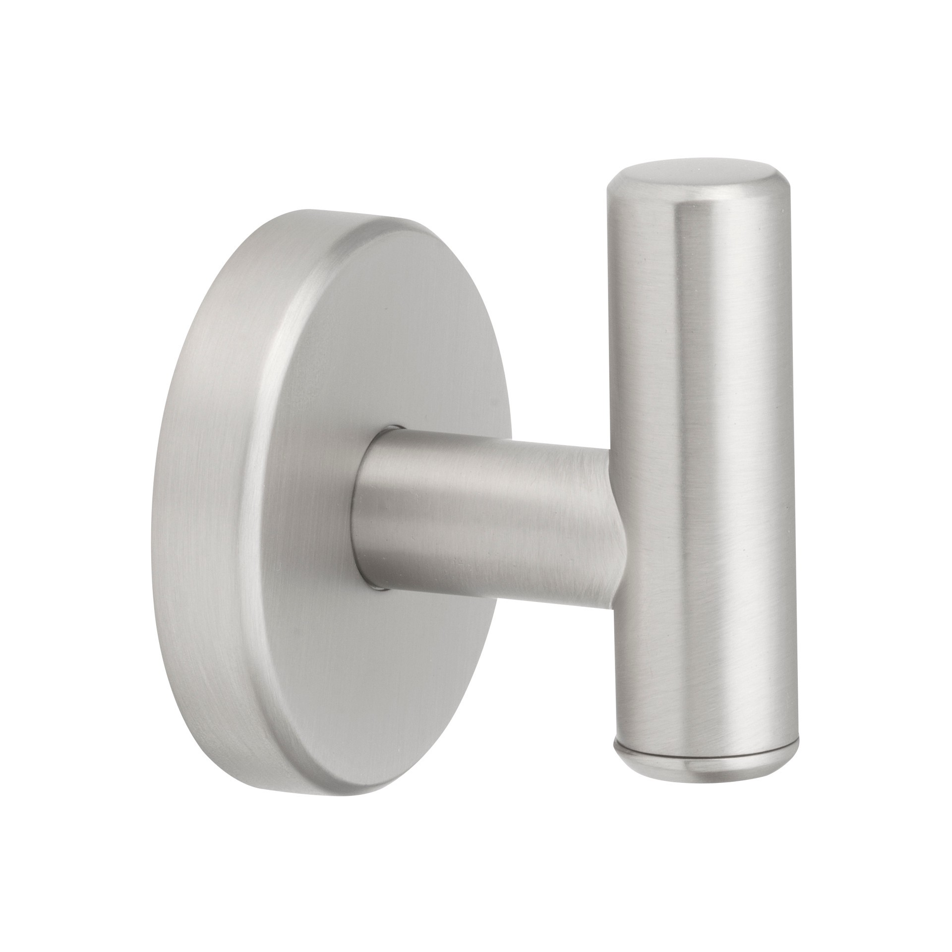 slide 4 of 6, allen + roth Harlow Brushed Nickel Single -Hook Wall mount Towel Hook, 1 ct