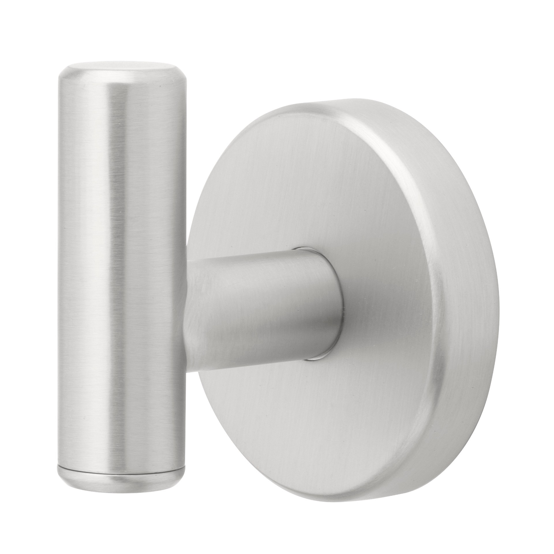 slide 1 of 6, allen + roth Harlow Brushed Nickel Single -Hook Wall mount Towel Hook, 1 ct