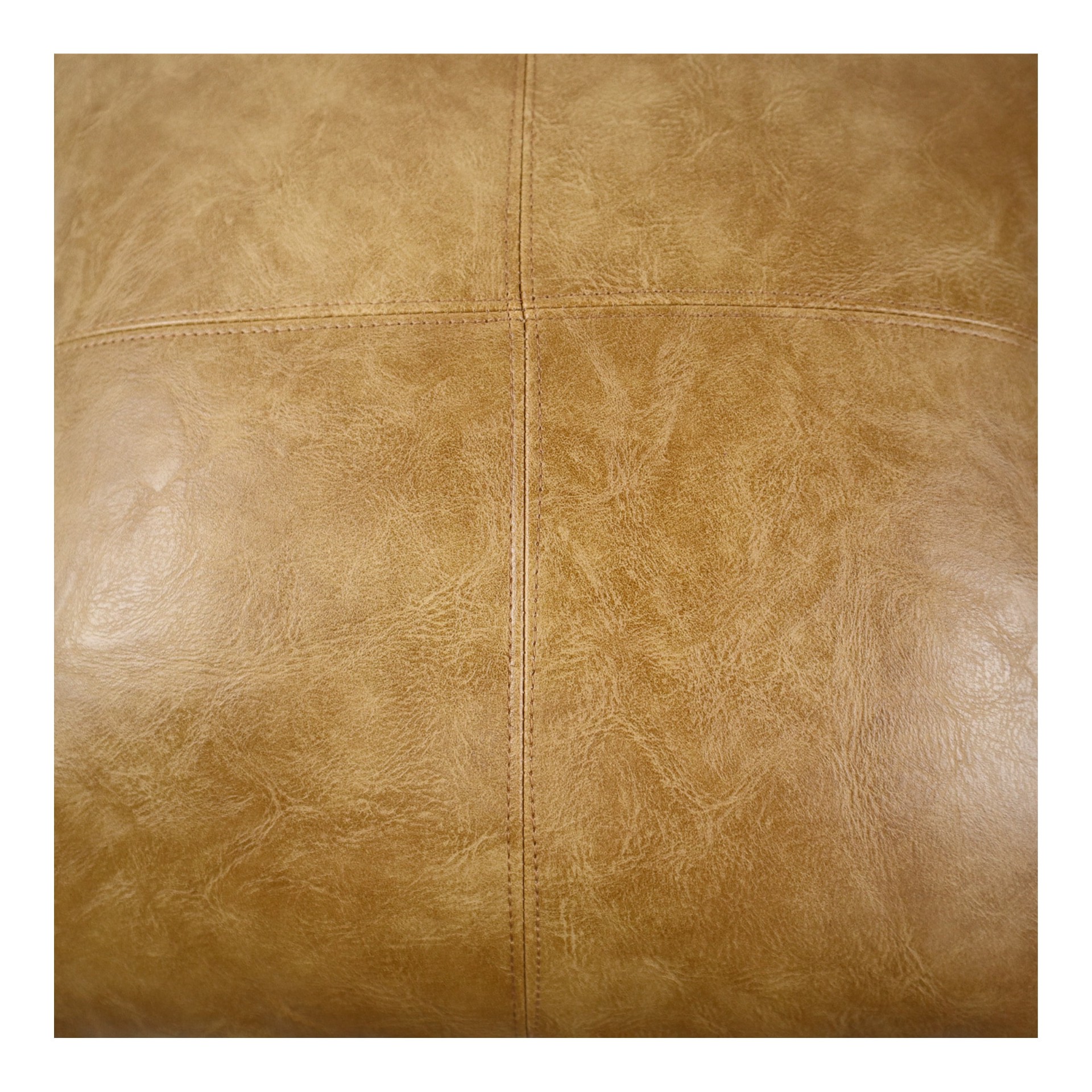 slide 4 of 6, allen + roth 18-in x 18-in Faux leather Square Indoor Decorative Pillow, 1 ct