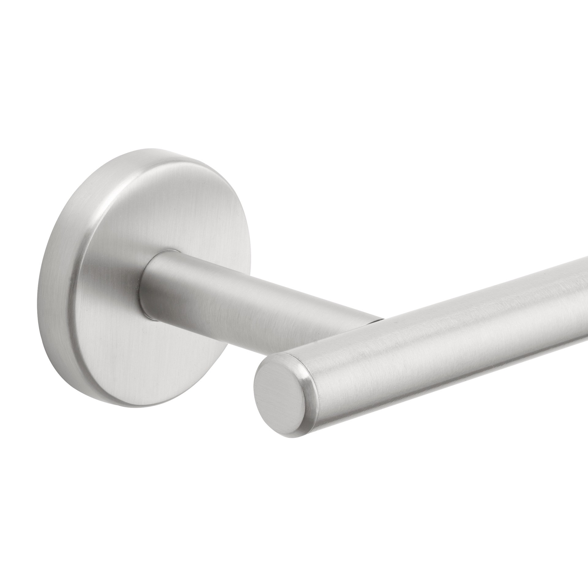 slide 4 of 6, allen + roth Harlow 18-in Brushed Nickel Wall mount Replacement bar only Towel Bar, 1 ct