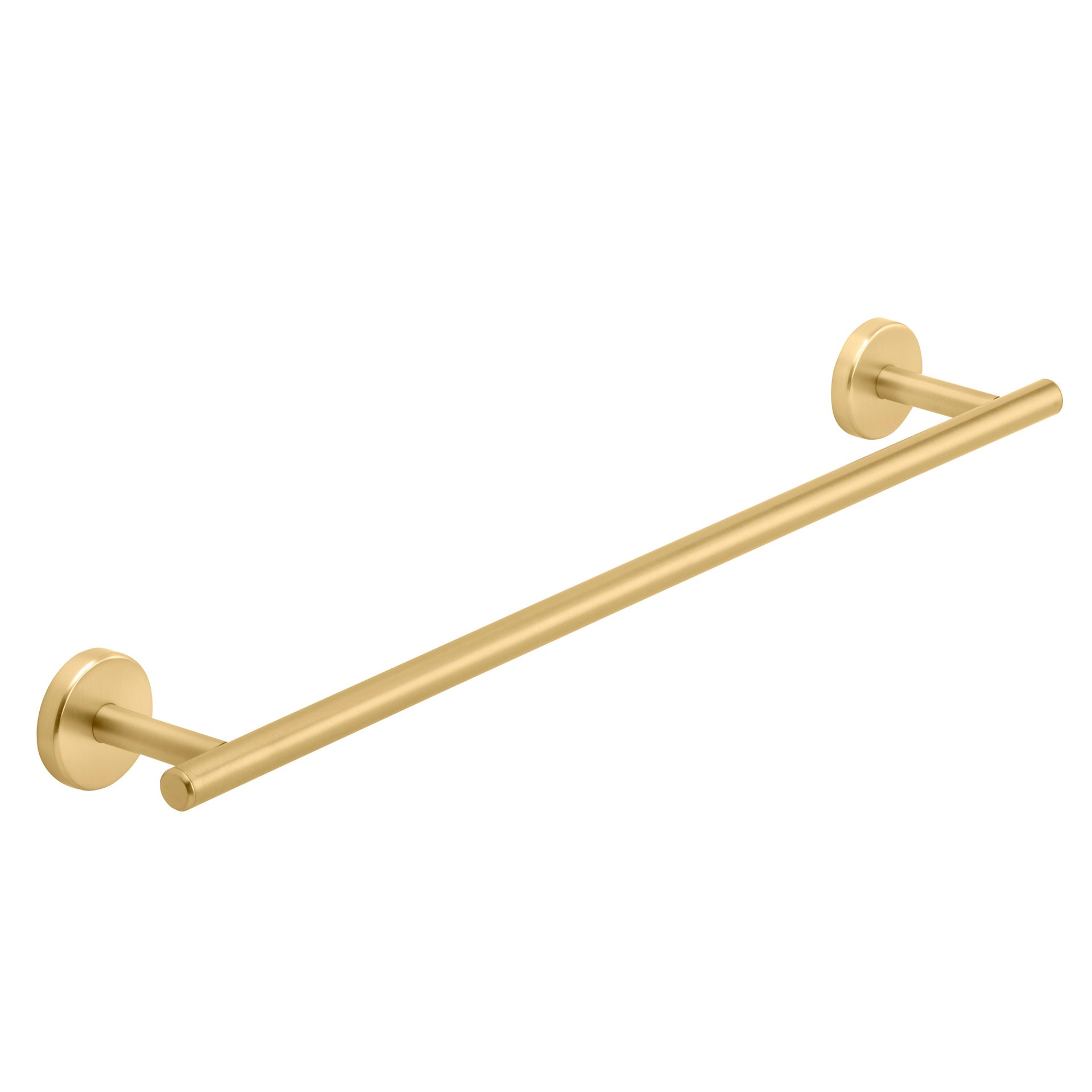 slide 5 of 6, allen + roth Harlow 18-in Gold Wall mount Single Towel Bar, 1 ct