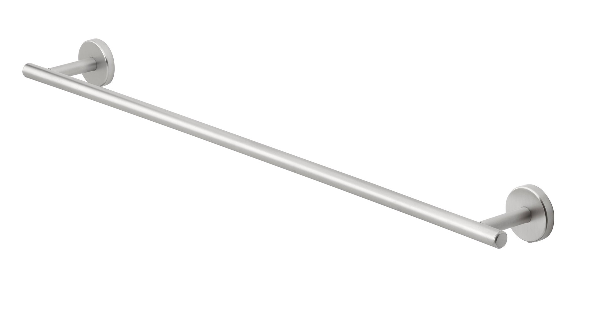 slide 1 of 6, allen + roth Harlow 24-in Brushed Nickel Wall mount Single Towel Bar, 1 ct