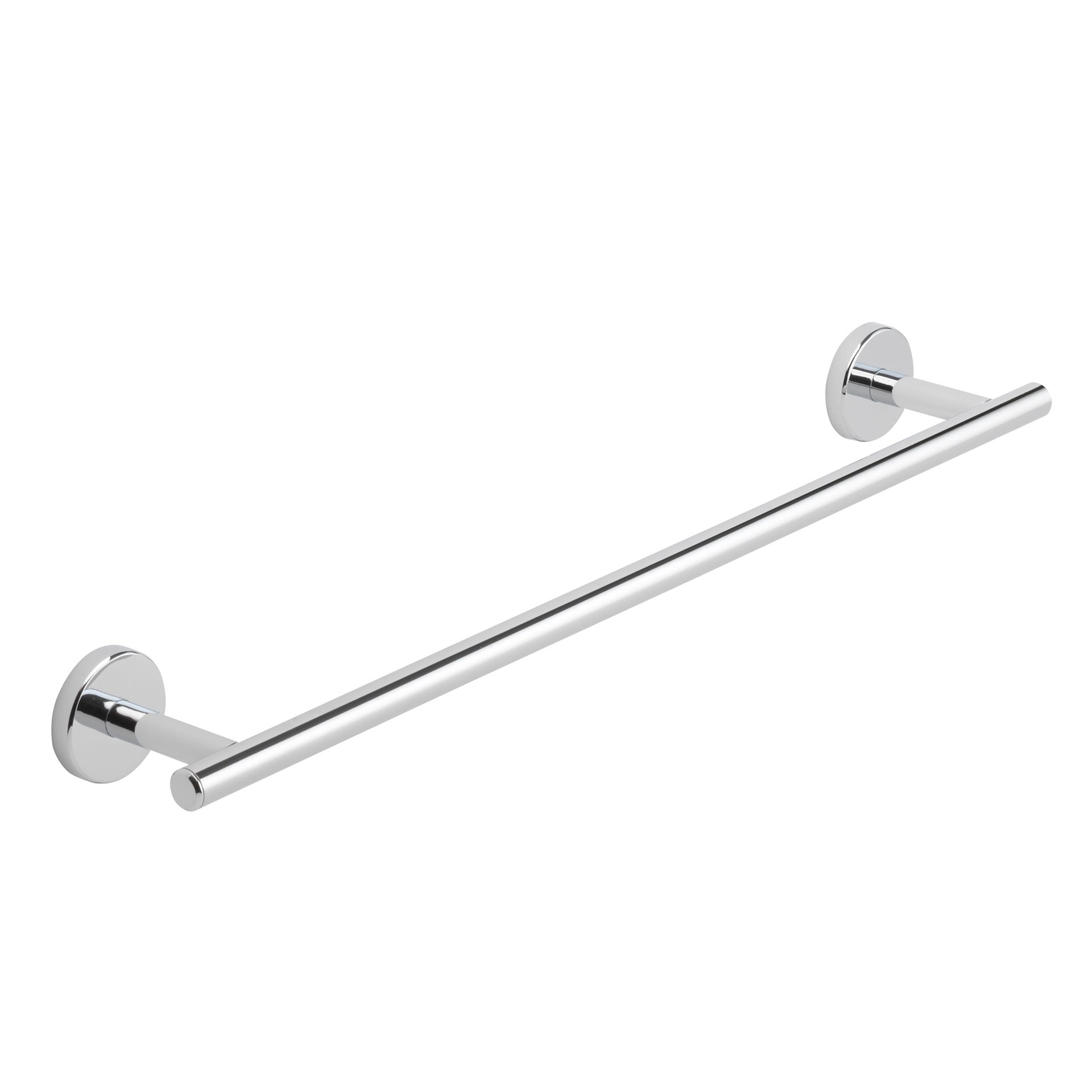 slide 3 of 6, allen + roth Harlow 18-in Polished Chrome Wall mount Single Towel Bar, 1 ct