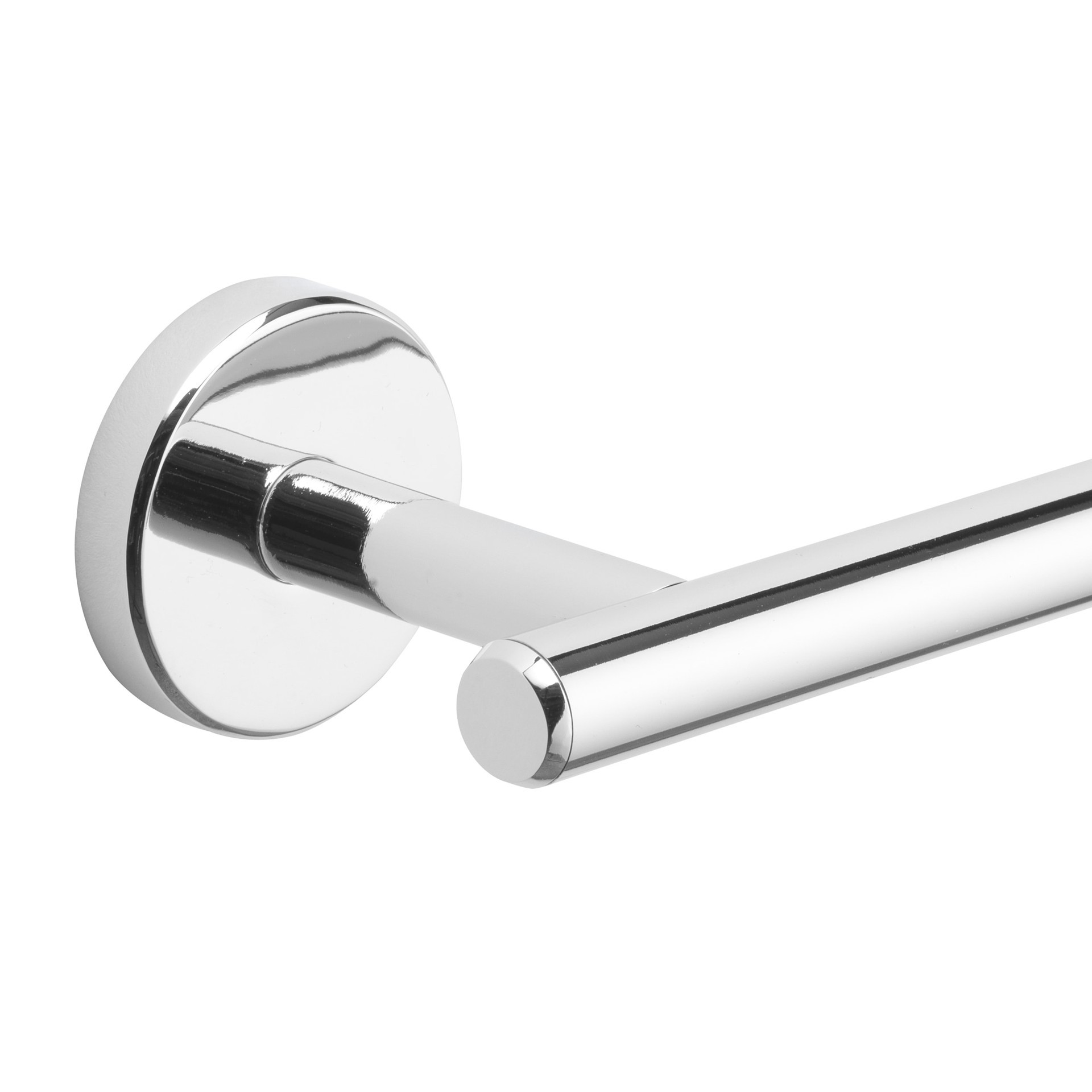 slide 4 of 6, allen + roth Harlow 18-in Polished Chrome Wall mount Single Towel Bar, 1 ct