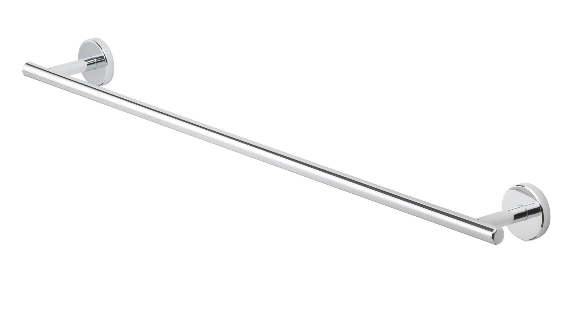 slide 1 of 6, allen + roth Harlow 24-in Polished Chrome Wall mount Single Towel Bar, 1 ct
