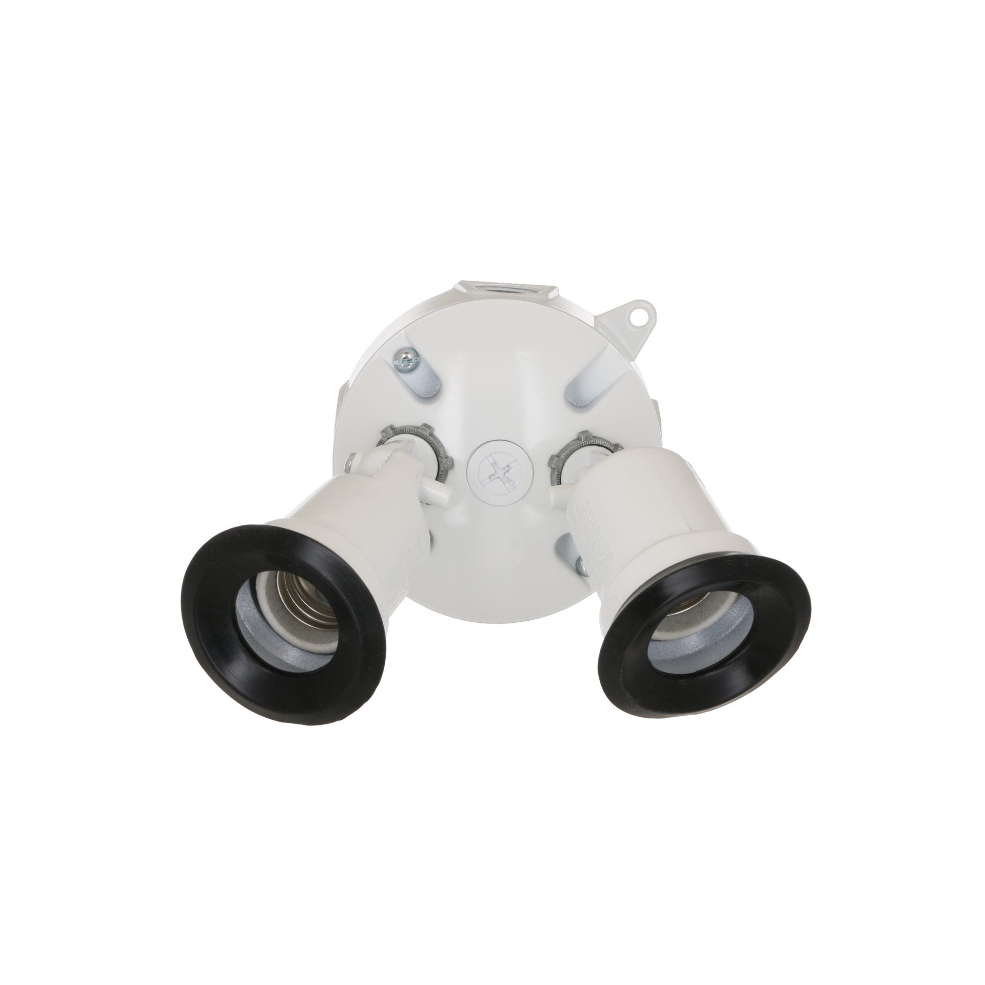 slide 6 of 6, Hubbell 300 -Watt EQ LED White 2 -Head Switch-Controlled Flood Light with Adjustable, 1 ct