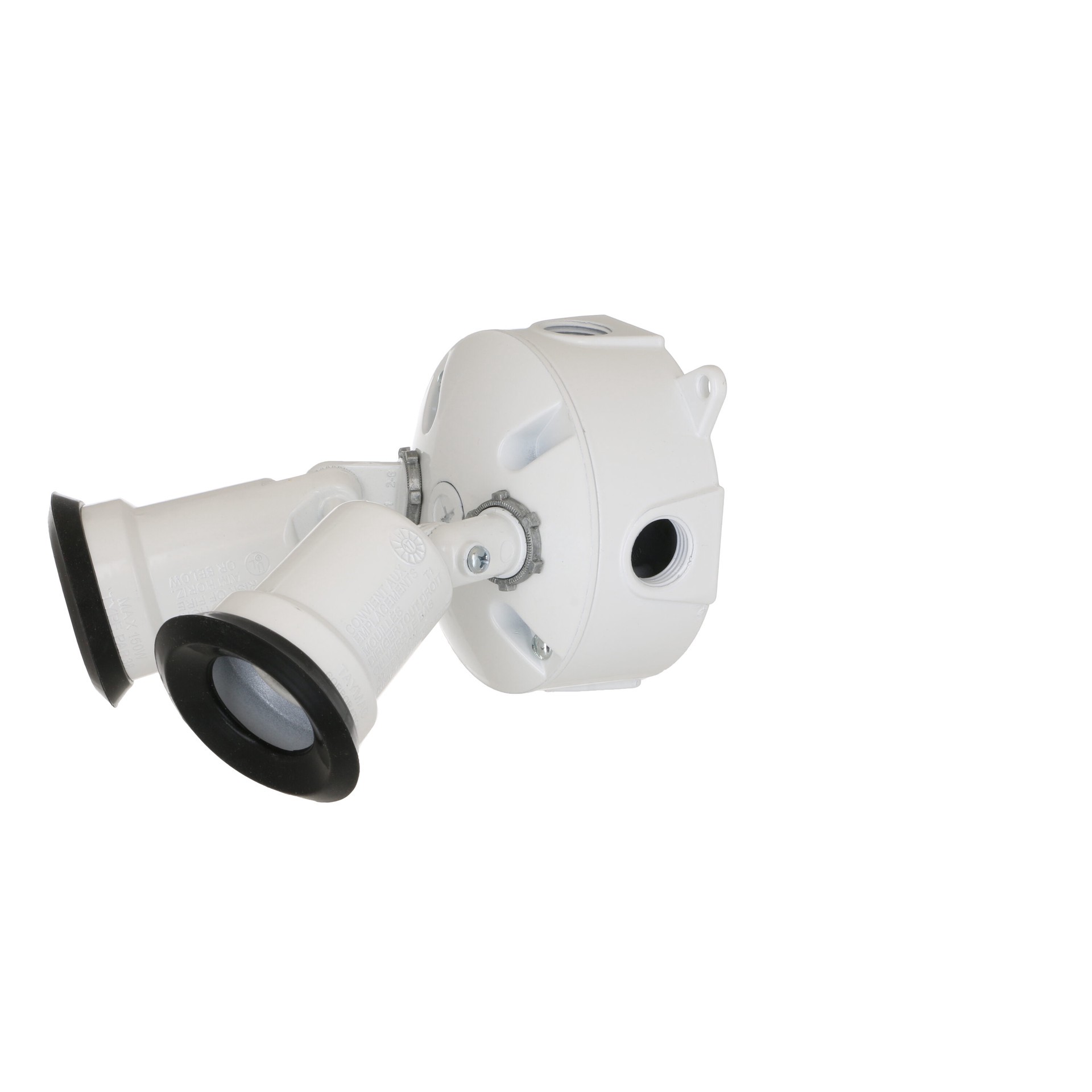 slide 4 of 6, Hubbell 300 -Watt EQ LED White 2 -Head Switch-Controlled Flood Light with Adjustable, 1 ct