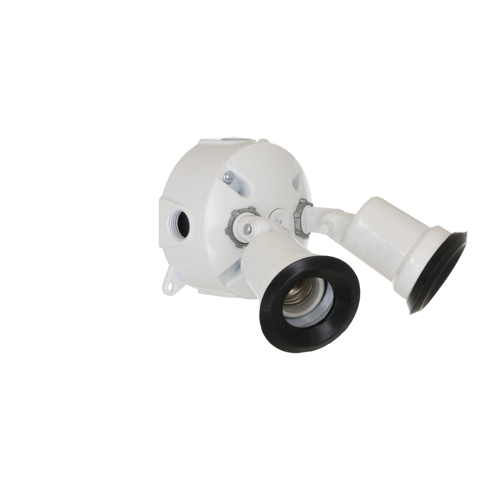 slide 1 of 6, Hubbell 300 -Watt EQ LED White 2 -Head Switch-Controlled Flood Light with Adjustable, 1 ct