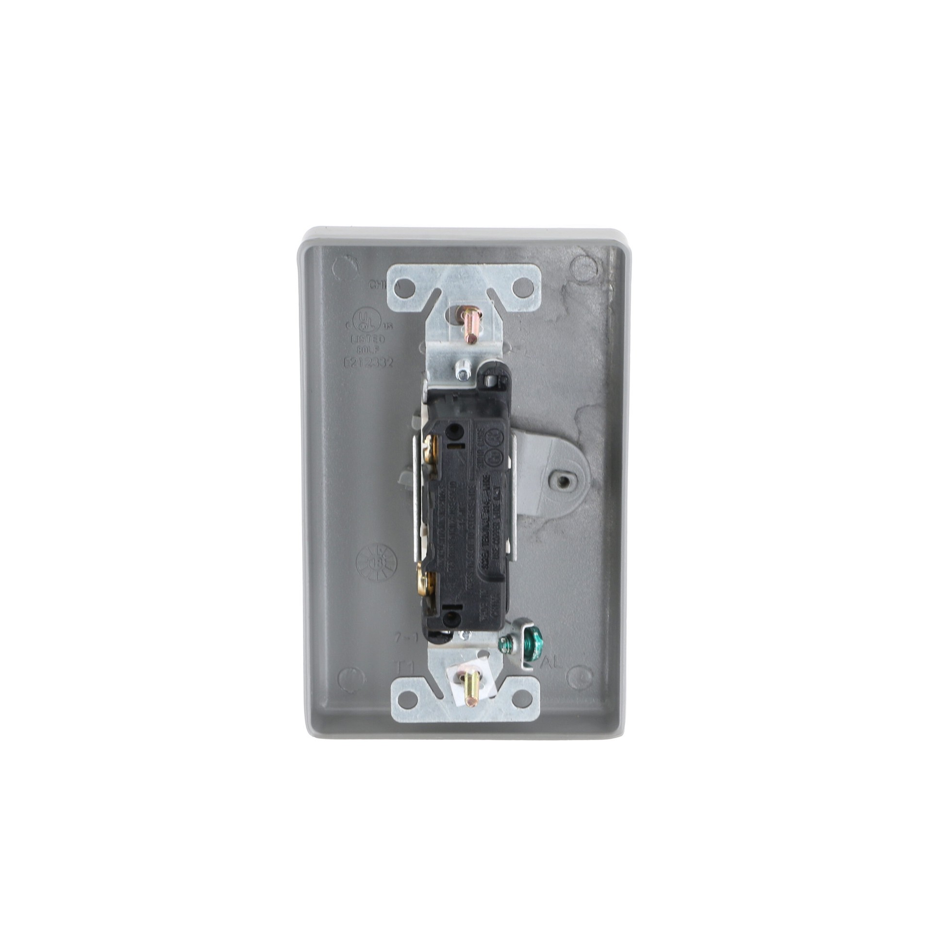 slide 6 of 6, Hubbell 1 -Gang Rectangle Gray Metal Weatherproof Electrical Box Cover, 1 ct