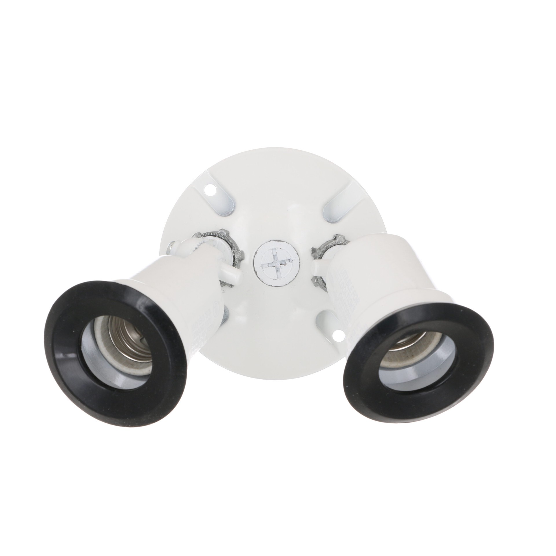 slide 3 of 6, Hubbell 300 -Watt EQ LED White 2 -Head Switch-Controlled Flood Light with Adjustable, 1 ct