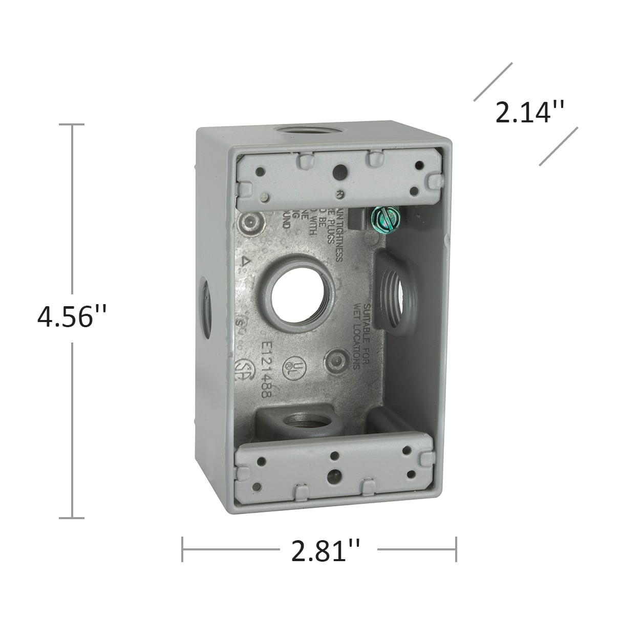 Hubbell Bell 1 Gang Aluminum Weatherproof New work/Old work