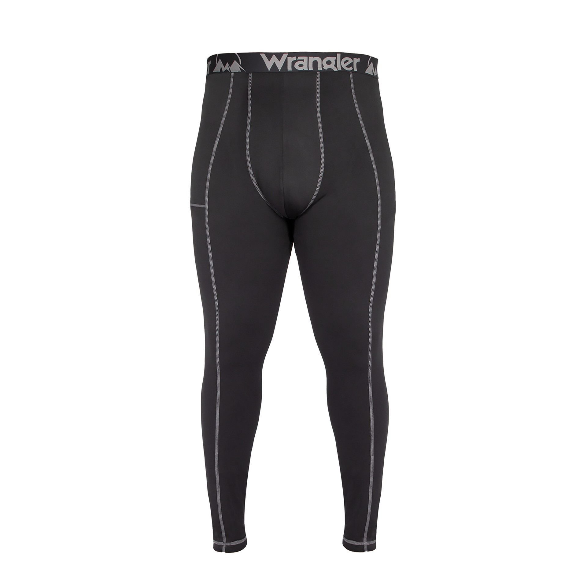 slide 1 of 1, Wrangler Black Polyester/spandex blend Thermal base layer ( Medium ), 1 ct