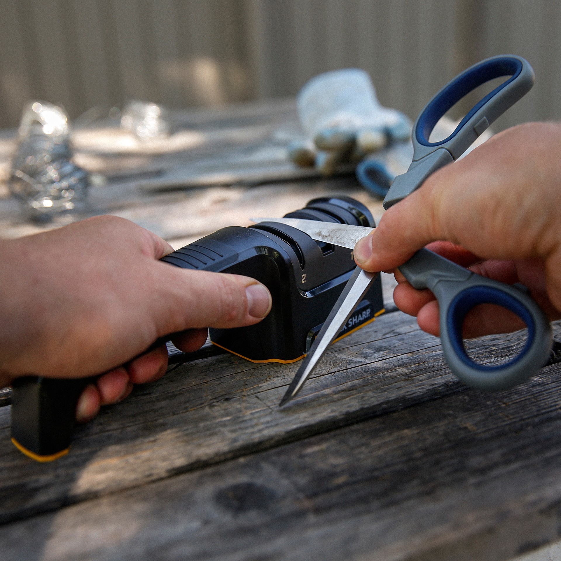 slide 6 of 6, Work Sharp Kitchen Knife Sharpener- Diamond and Ceramic Wheels- Pull Through Design- Includes Diamond Plate and User's Guide, 1 ct