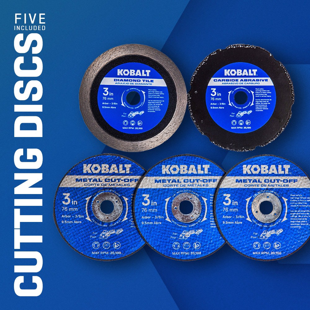 slide 6 of 6, Kobalt 3-in 24-volt Trigger Switch Brushless Cordless Multi-material cutter, 1 ct